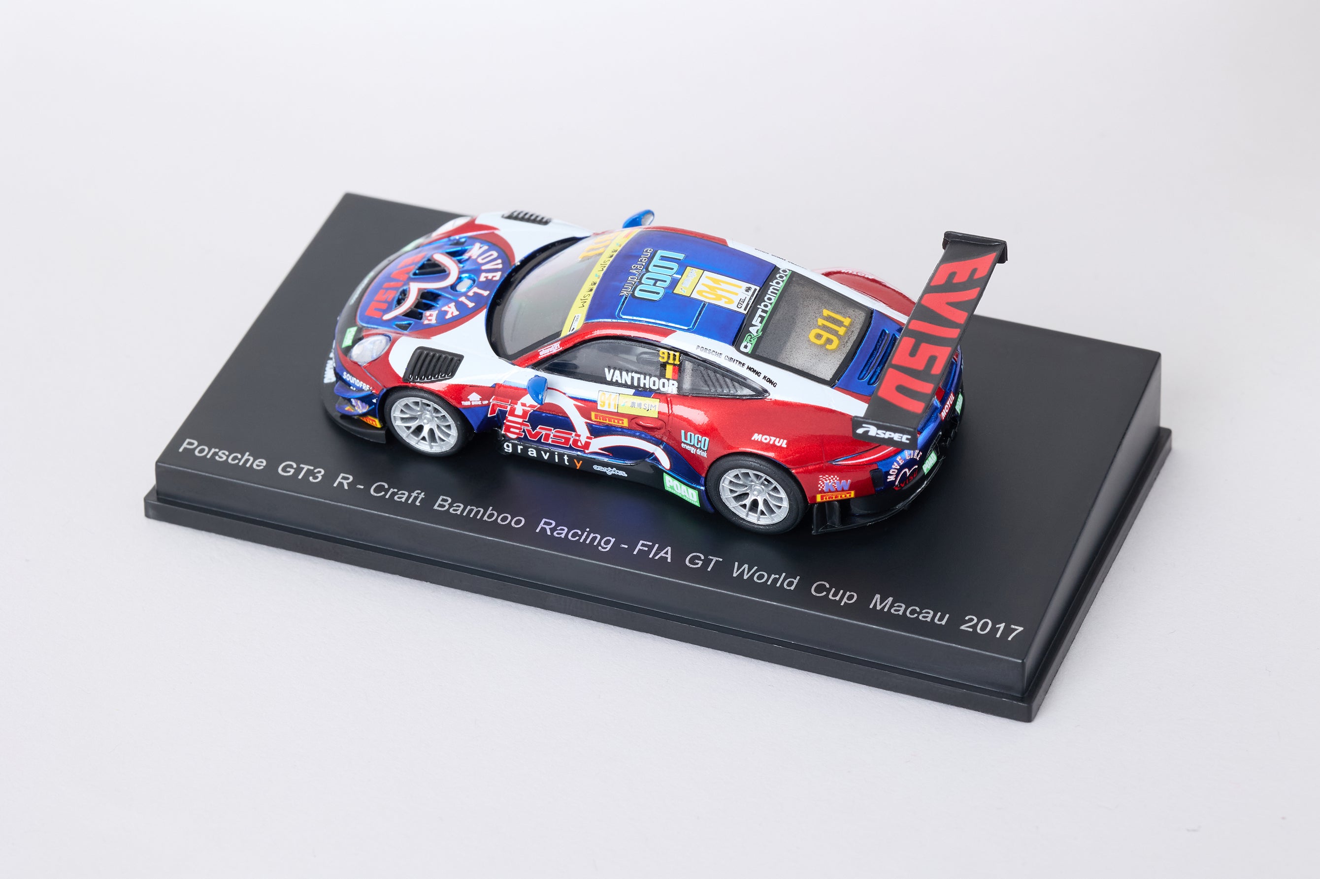 EVISU X PORSCHE GT3 R 1:64 Scale Diecast Model Car