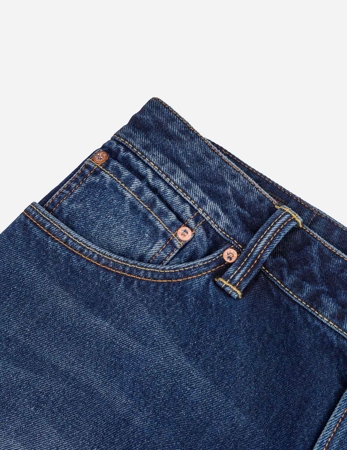 Hand-Drawn Seagull Print 3D Fit Jeans