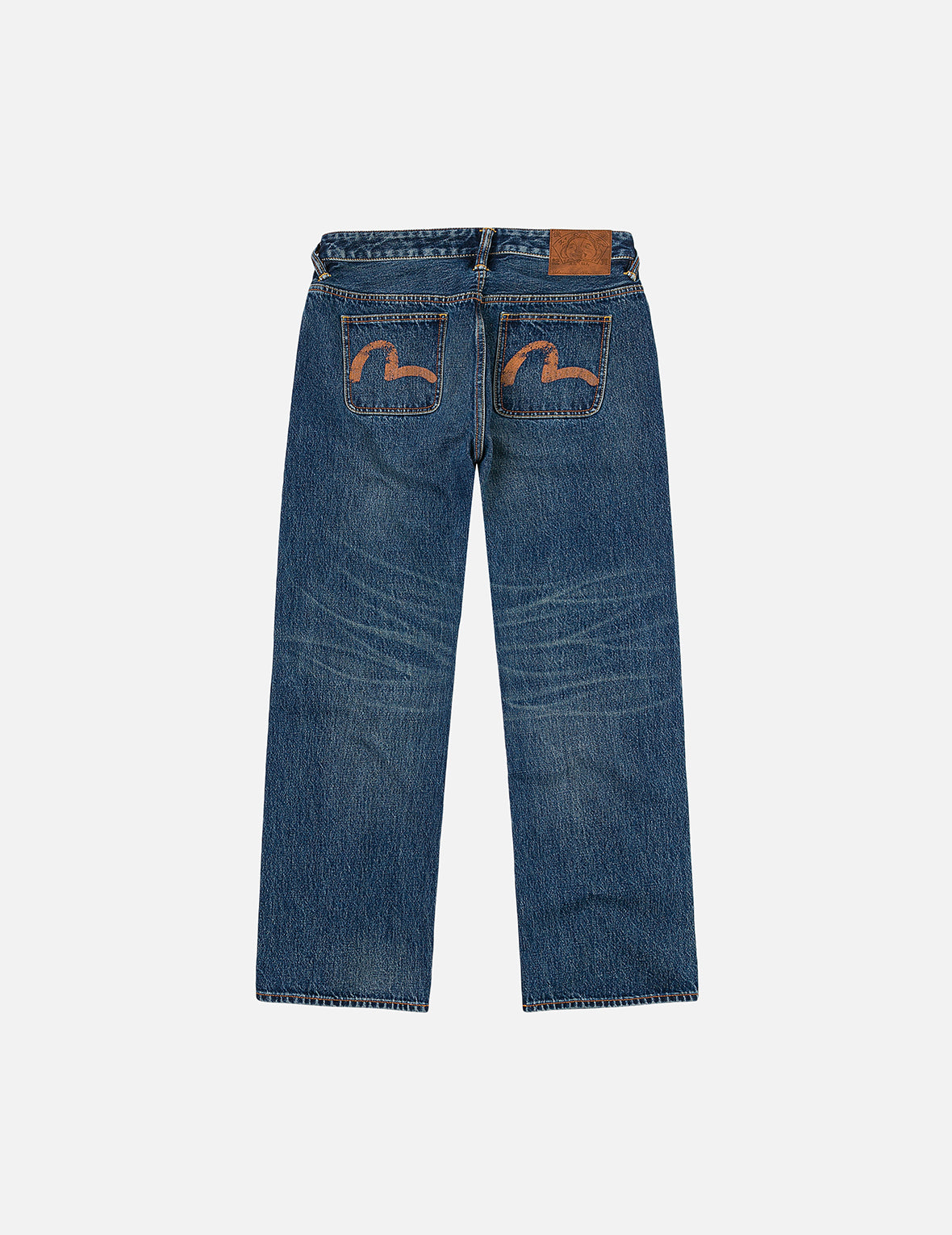 Distressed Seagull Print Regular Fit Denim Jeans