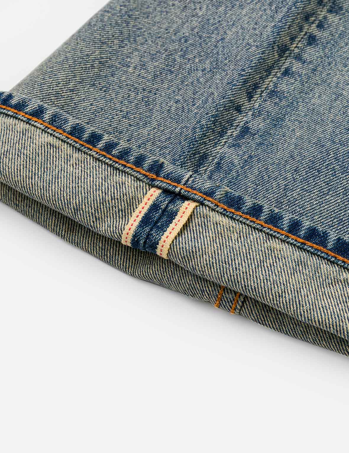 Distressed Seagull Print Regular Fit Denim Jeans