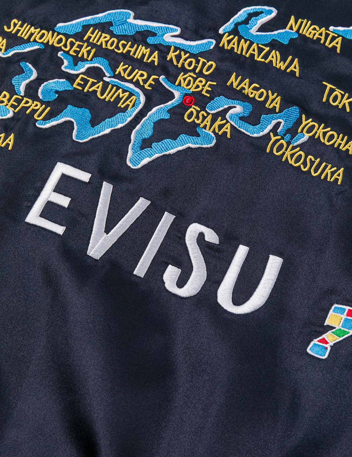 EVISU 檔案刺繡常規版型夾棉橫須賀外套