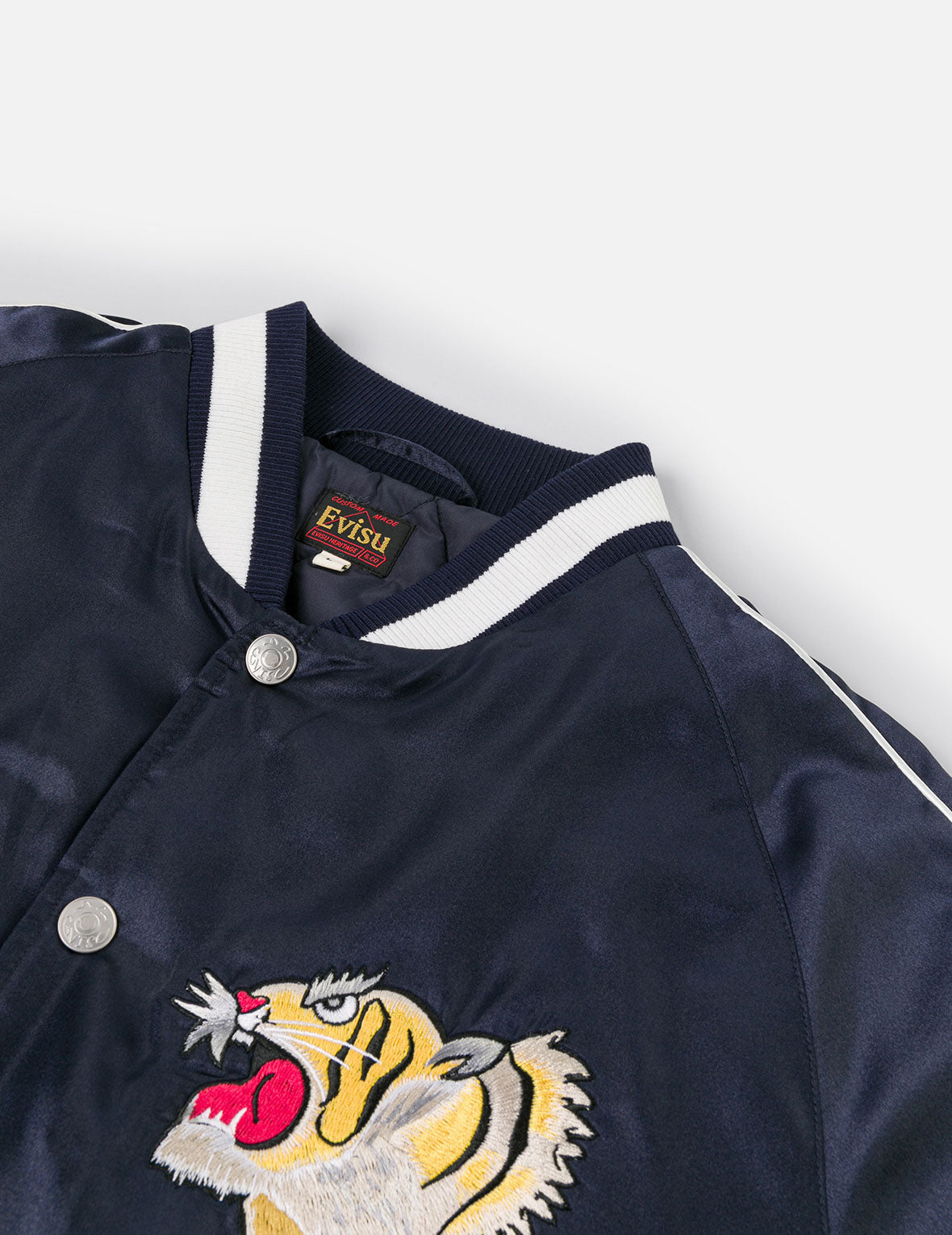 EVISU 檔案刺繡常規版型夾棉橫須賀外套