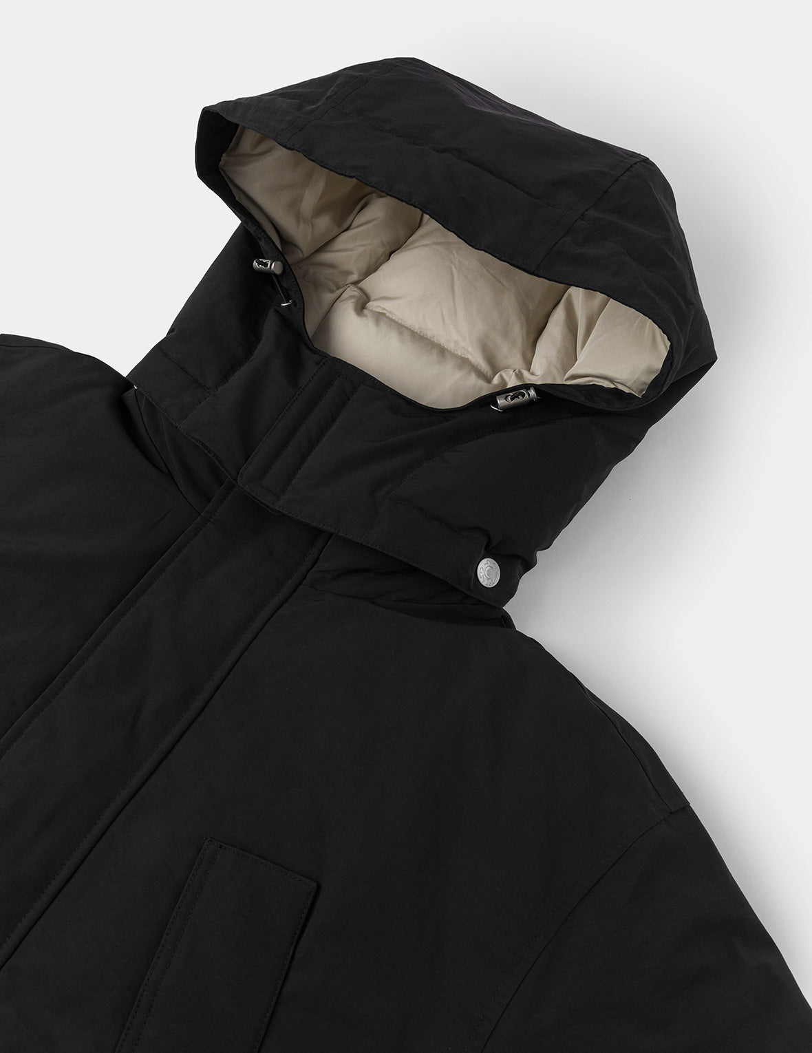 海鷗刺繡常規版型防水羽絨外套