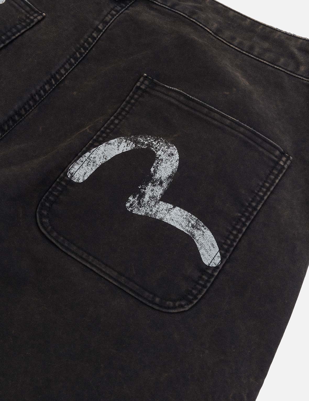 Seagull Print and Multi-Pocket Regular Fit Cargo Pants