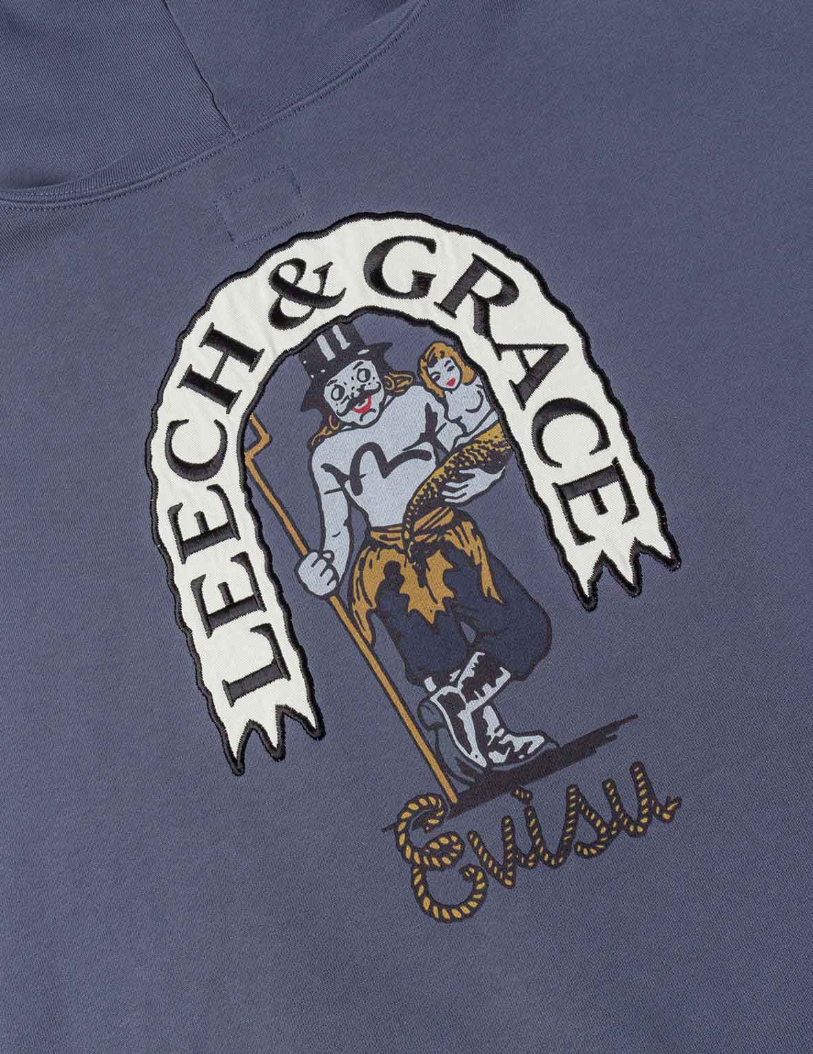 American Ebisu and Seagull Print Relax Fit Hoodie