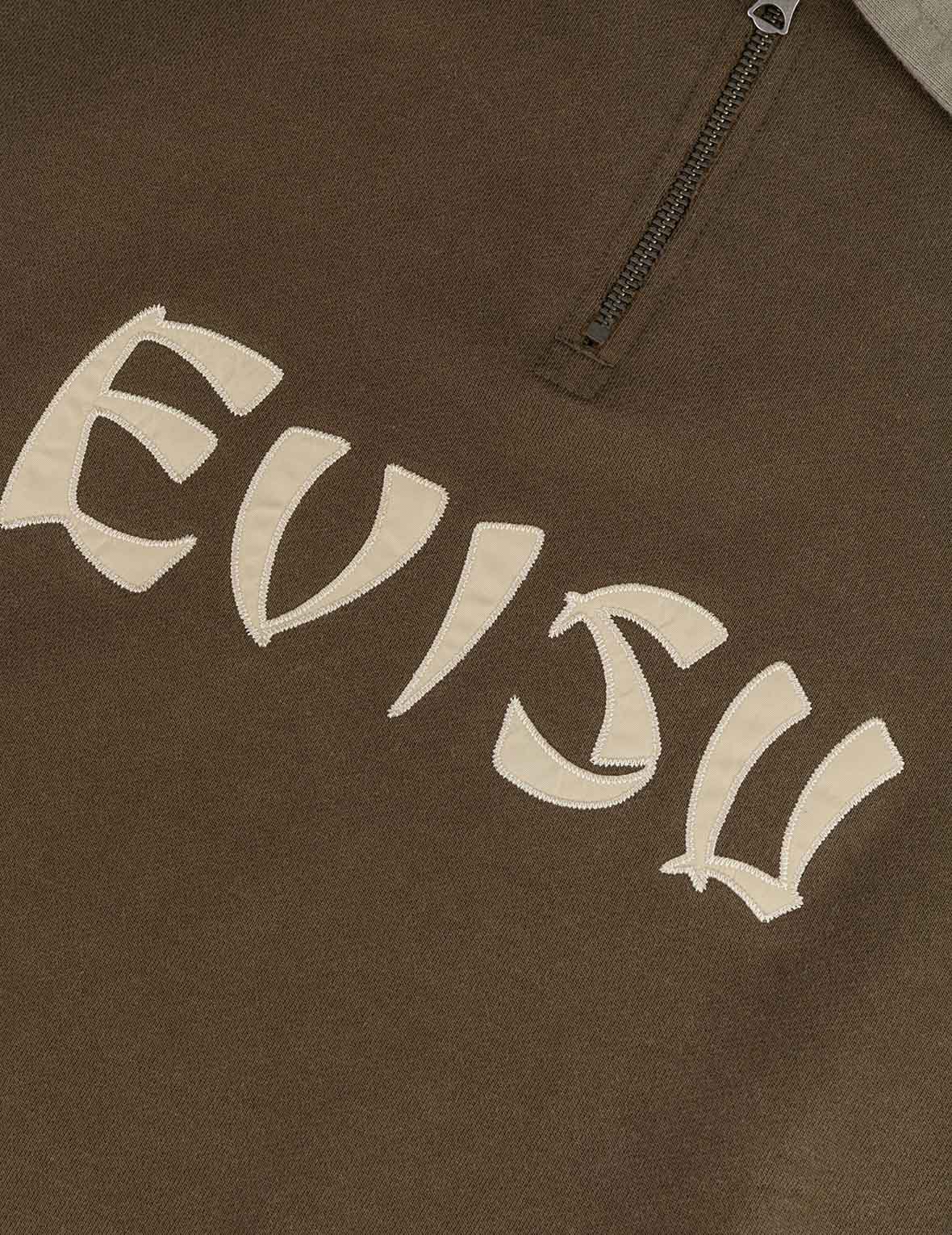 商標貼布常規版型半拉鍊拼色衛衣