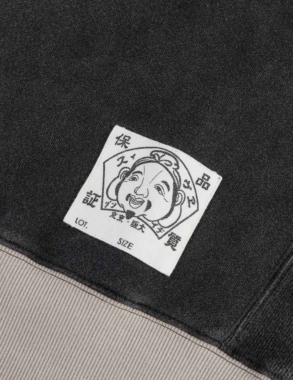 商標貼布常規版型半拉鍊拼色衛衣