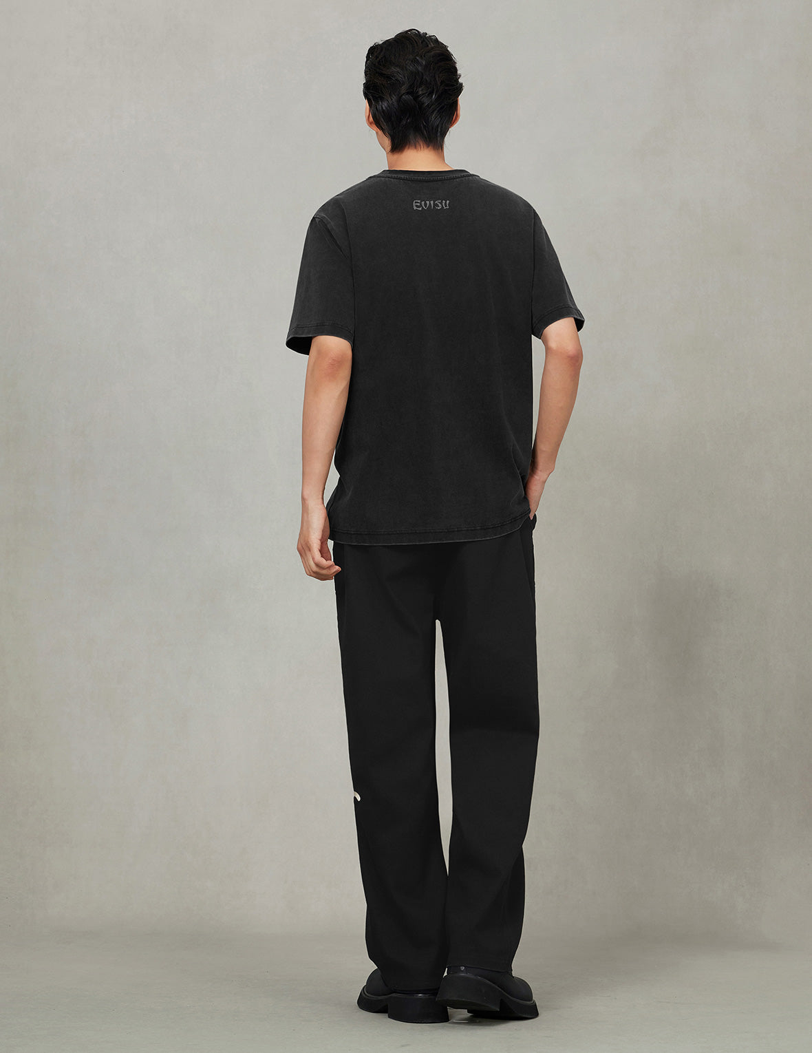 Hand-Drawn Seagull Print Relax Fit T-Shirt