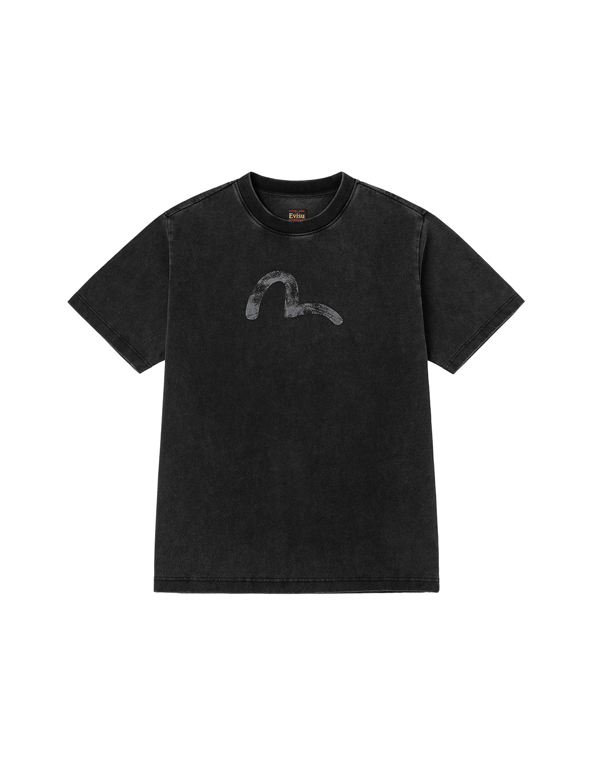 Hand-Drawn Seagull Print Relax Fit T-Shirt