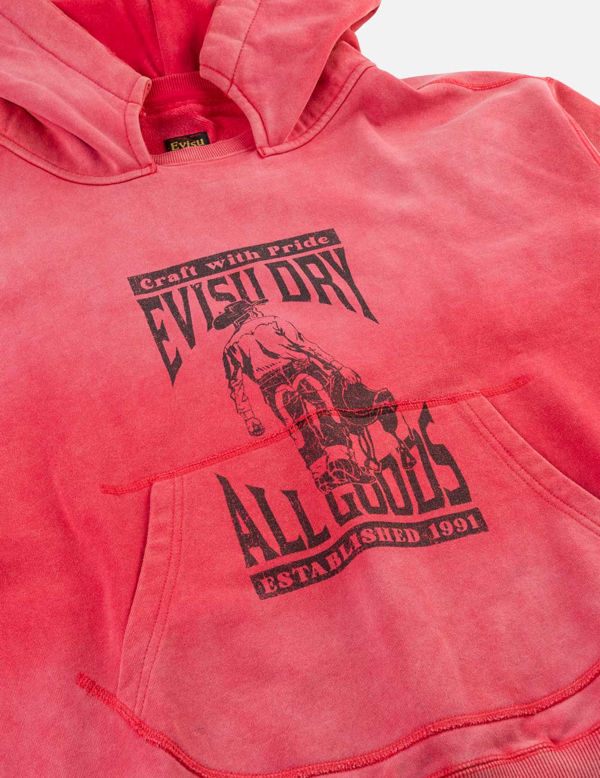 水洗EVISU Dry All Goods連帽衛衣