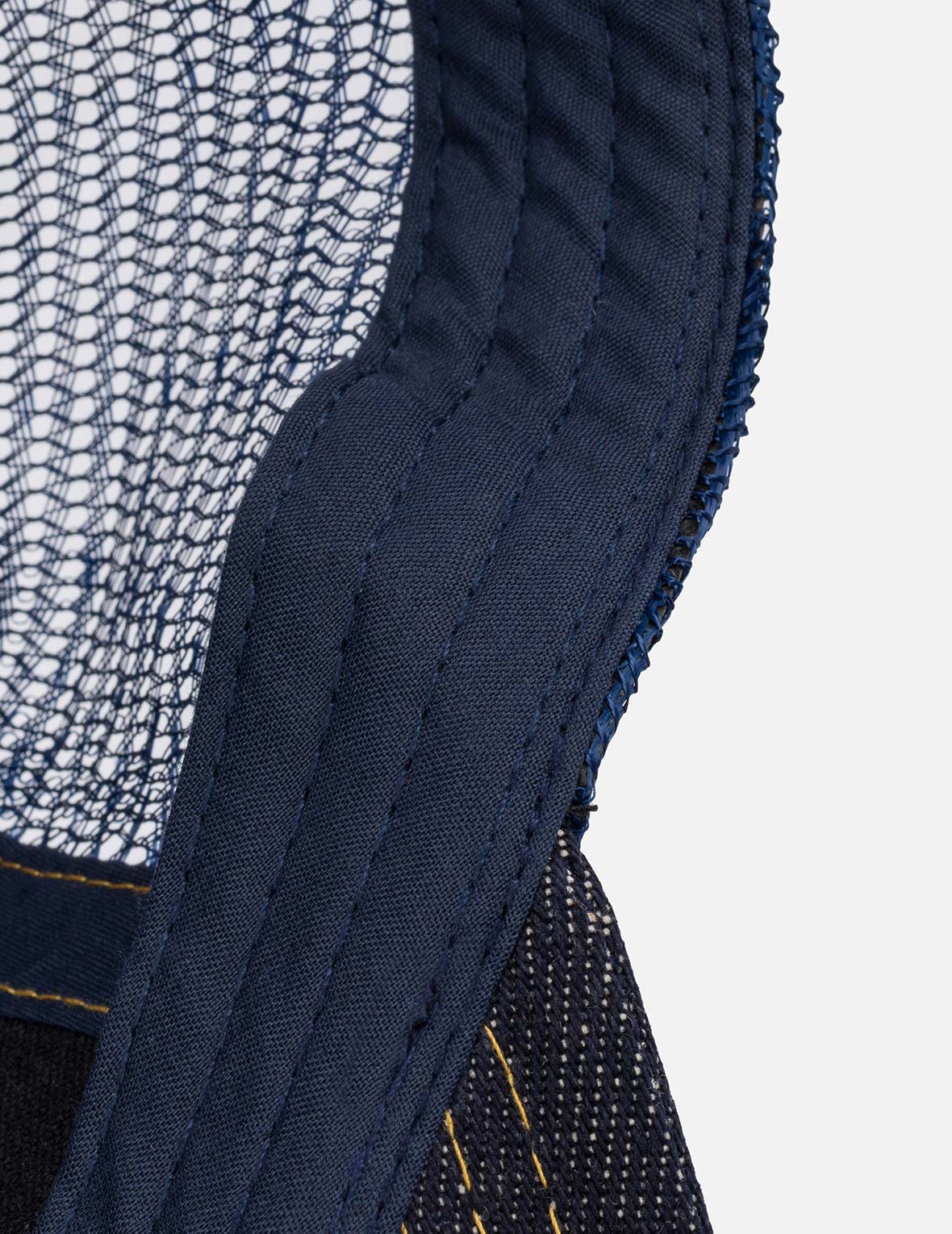 Seagull Print Pocket Denim Tucker Hat