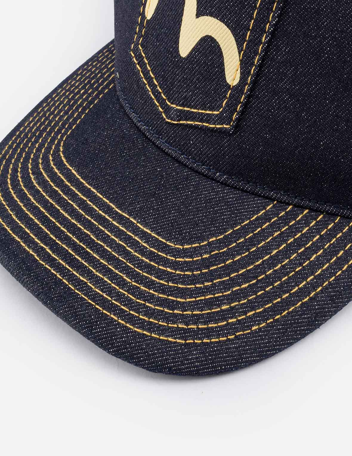 Seagull Print Pocket Denim Tucker Hat