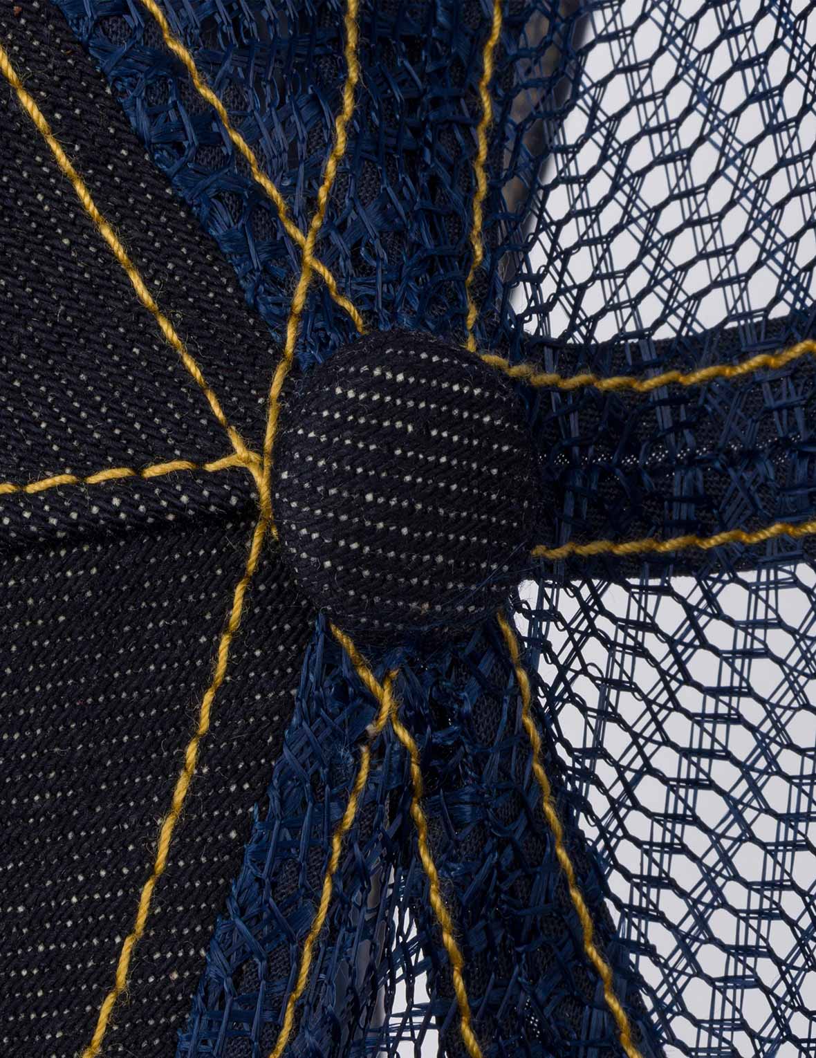 Seagull Print Pocket Denim Tucker Hat