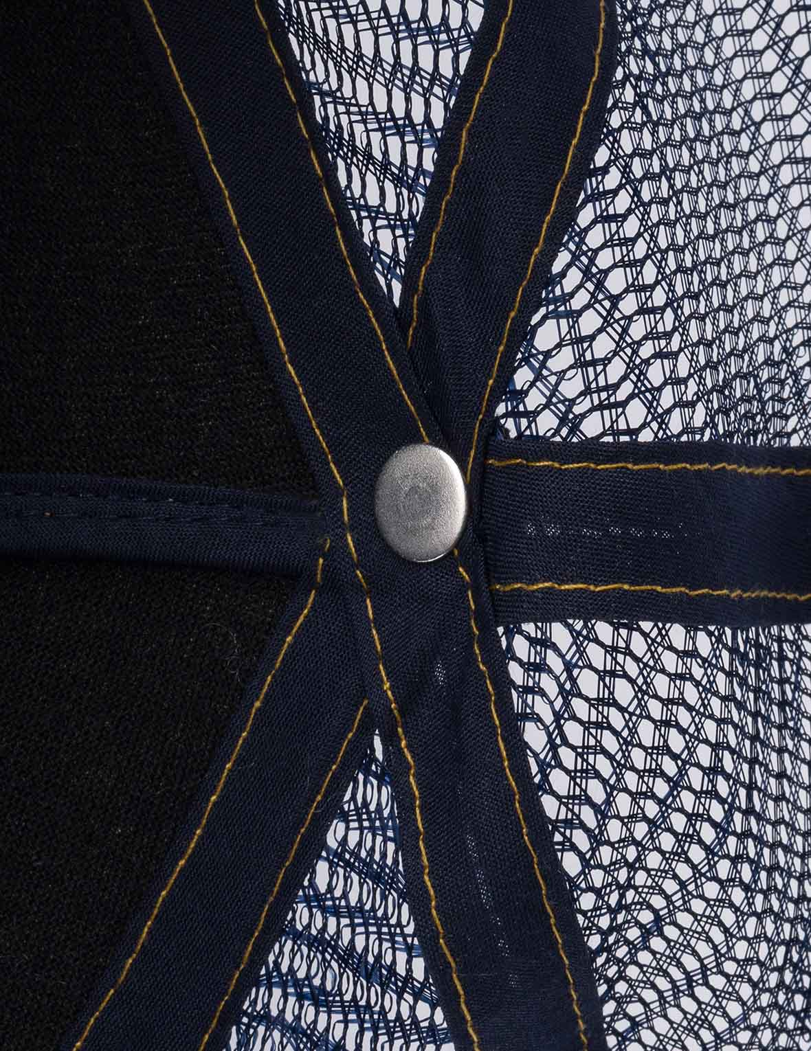 Seagull Print Pocket Denim Tucker Hat