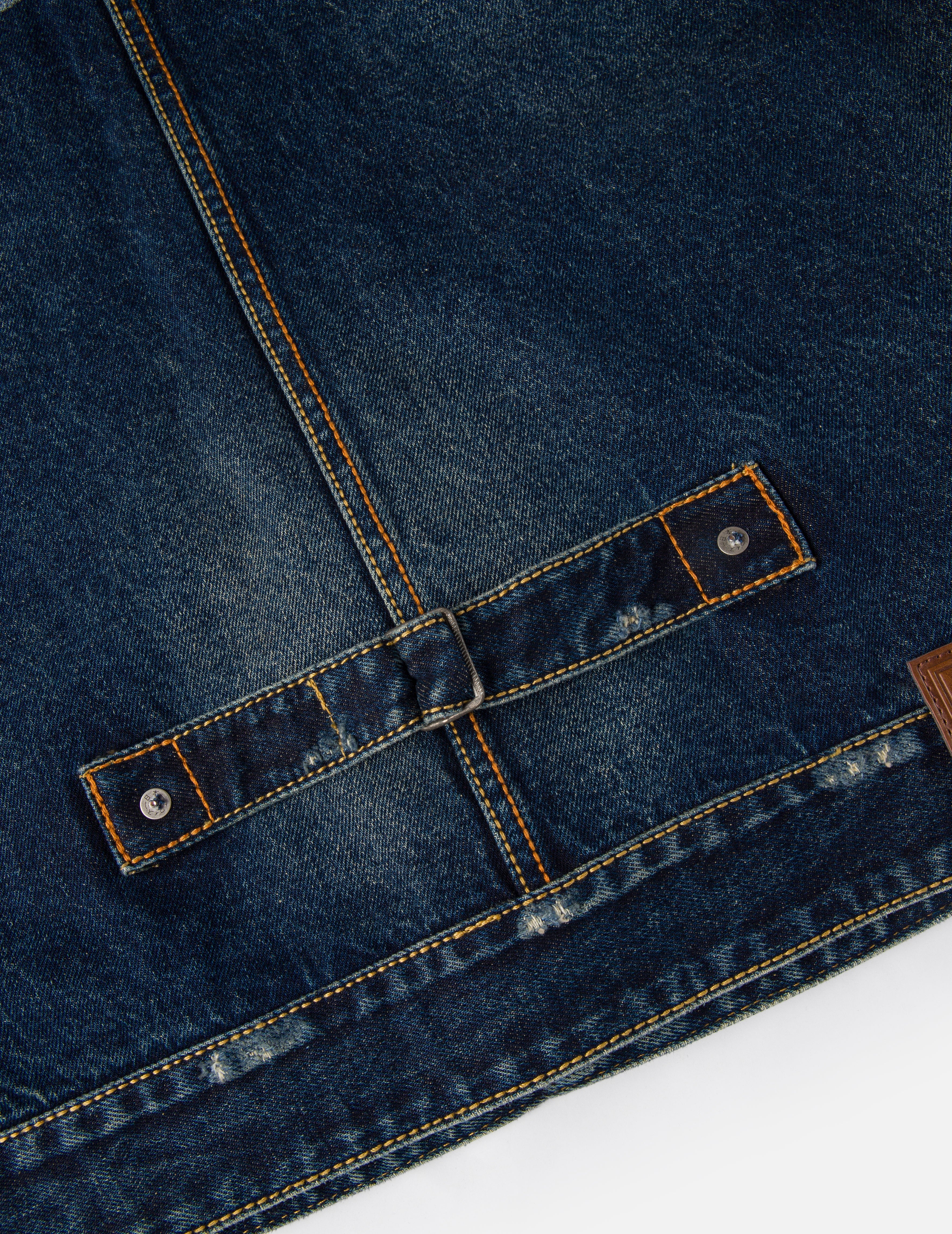 EVISU X GDC 洗水寬版休閒牛仔外套