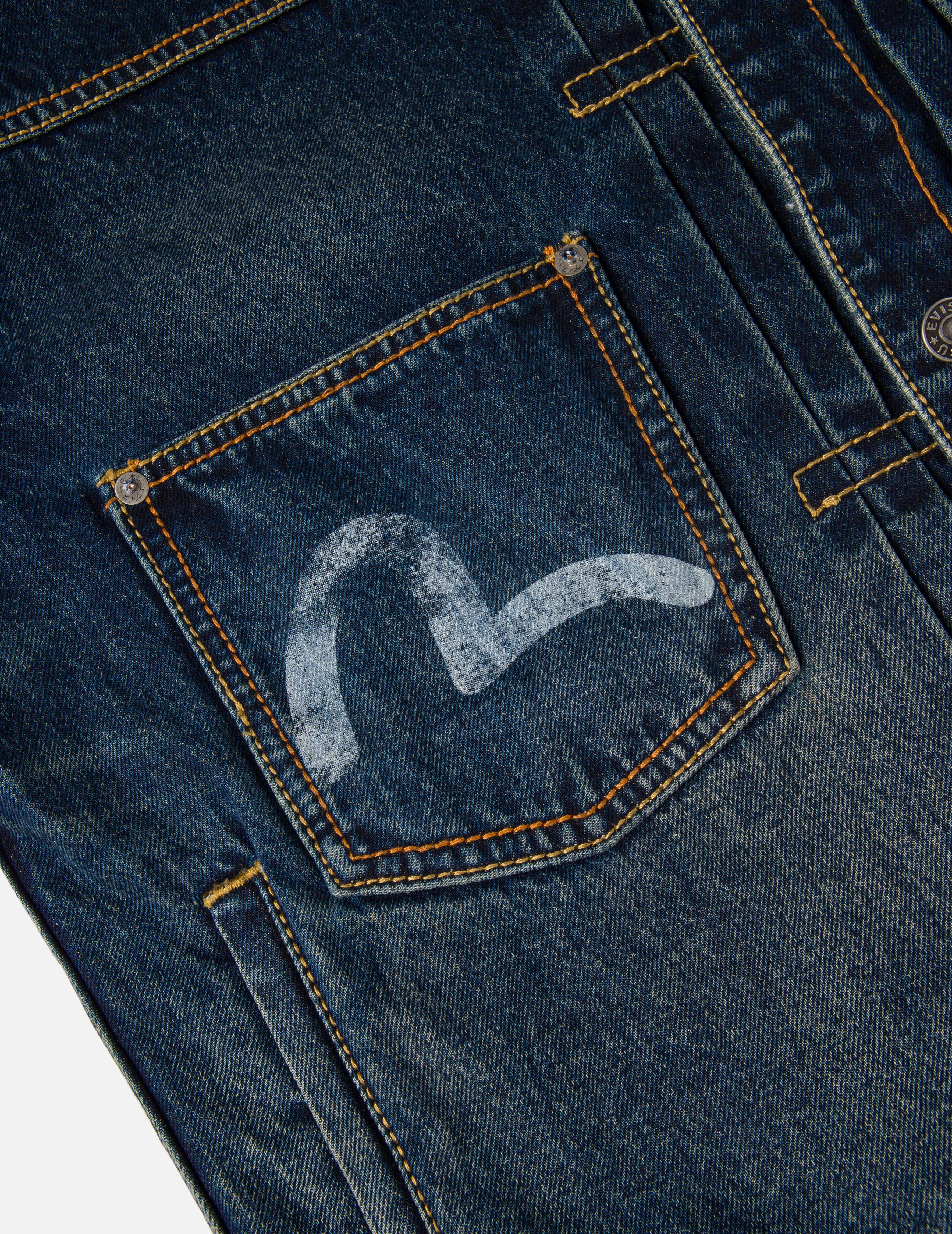 EVISU X GDC 洗水寬版休閒牛仔外套