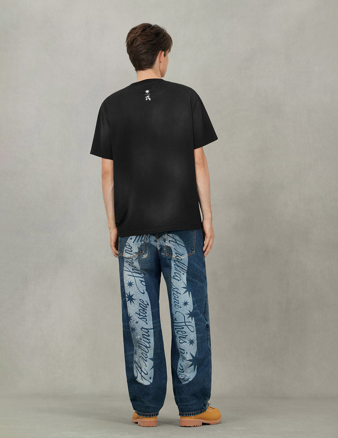 EVISU X GDC 髒洗寬版休閒T恤