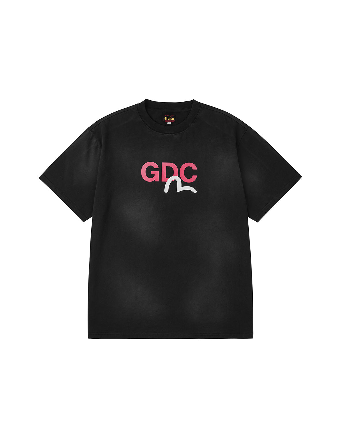 EVISU X GDC 髒洗寬版休閒T恤
