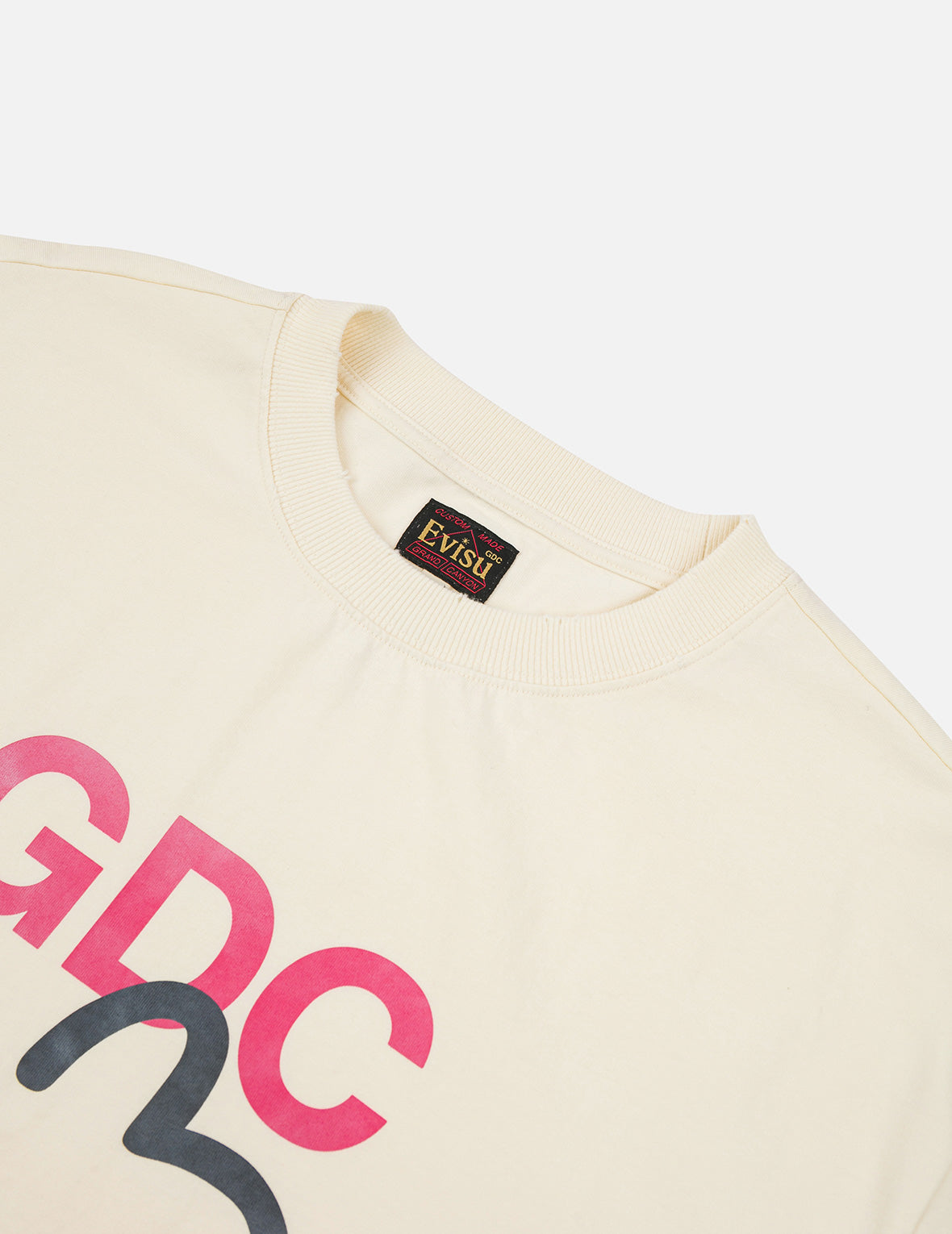 EVISU X GDC 髒洗寬版休閒T恤