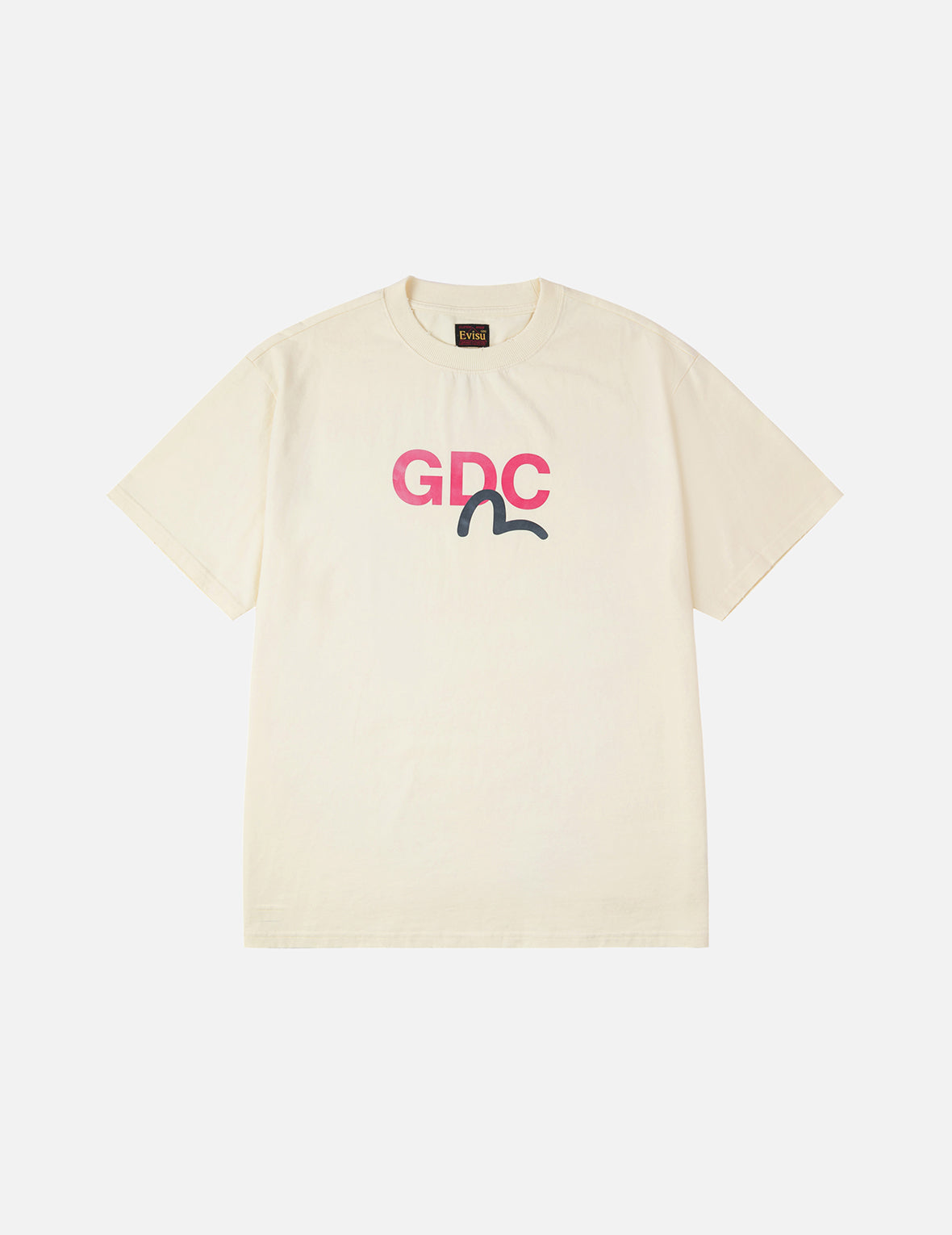 EVISU X GDC 髒洗寬版休閒T恤