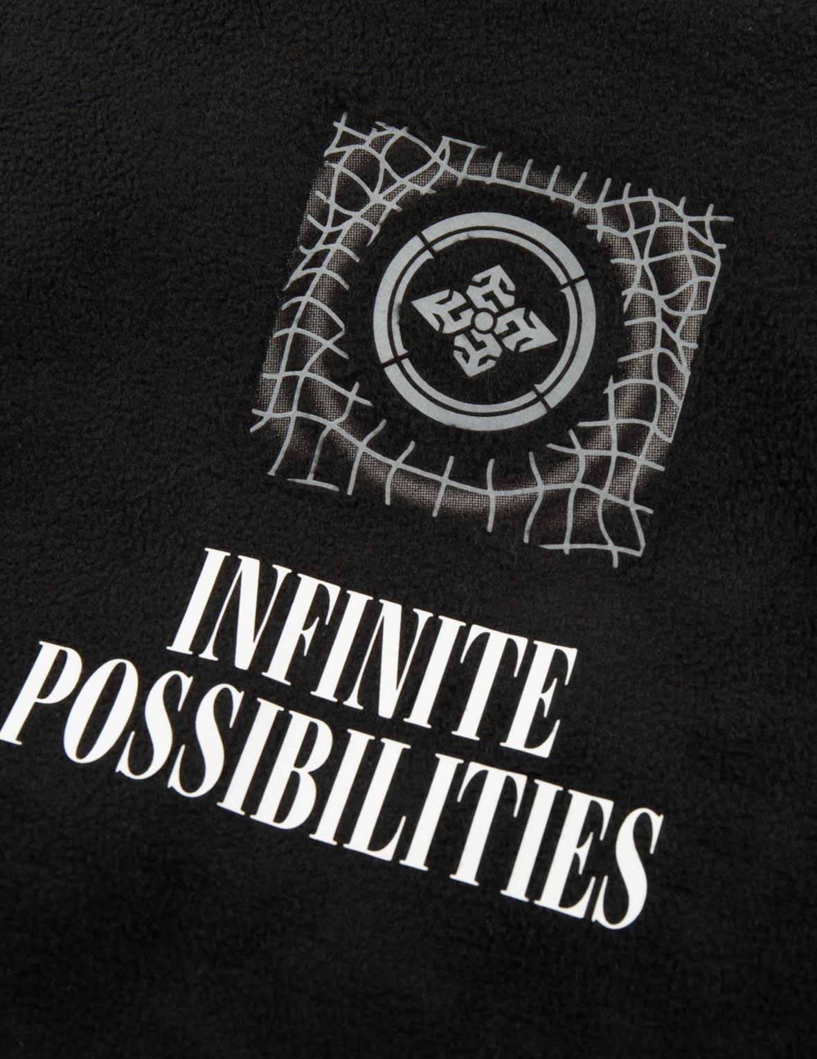 多重圖案印花常規版型毛絨夾克