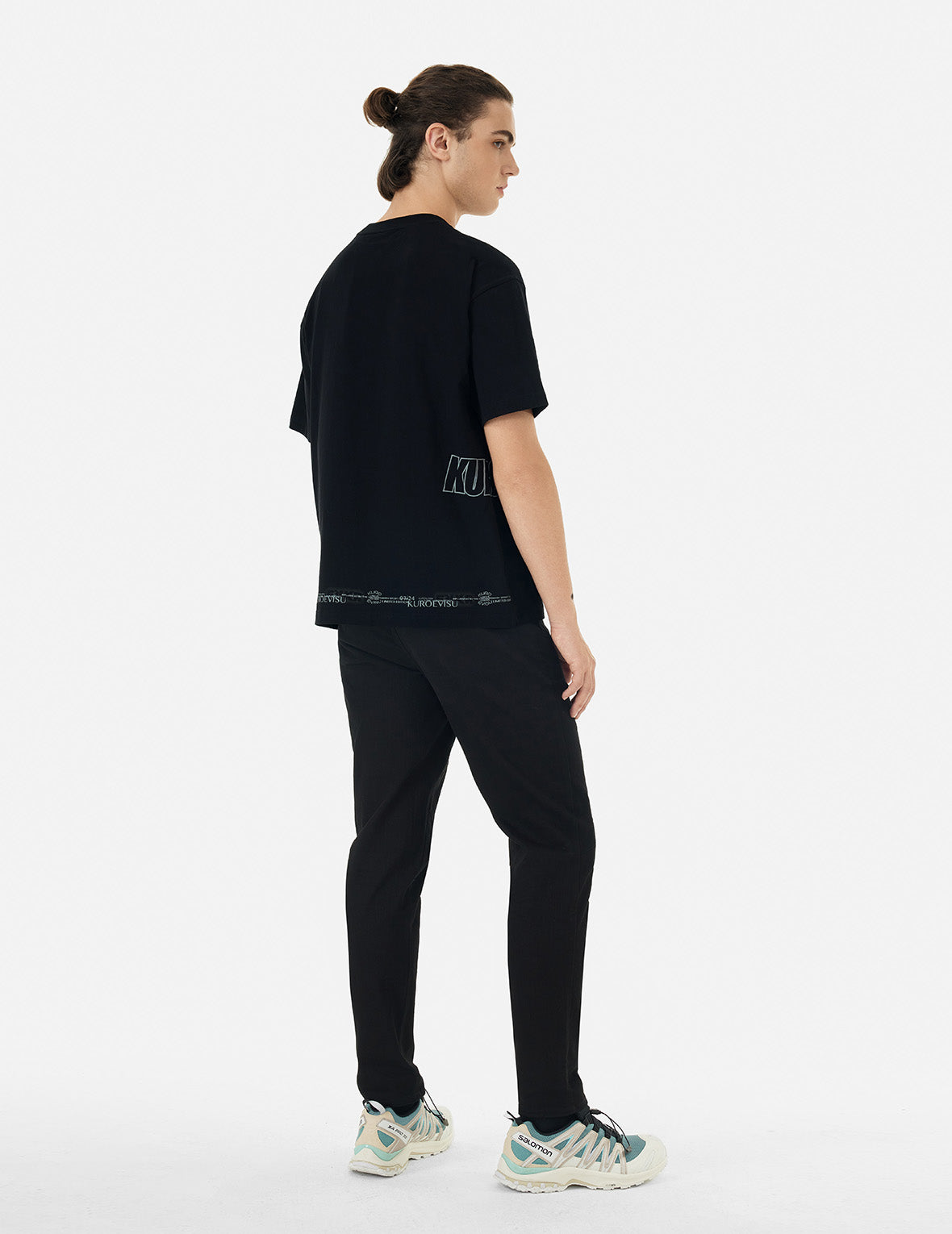 Logo and Slogan Print Fashion Fit T-Shirt