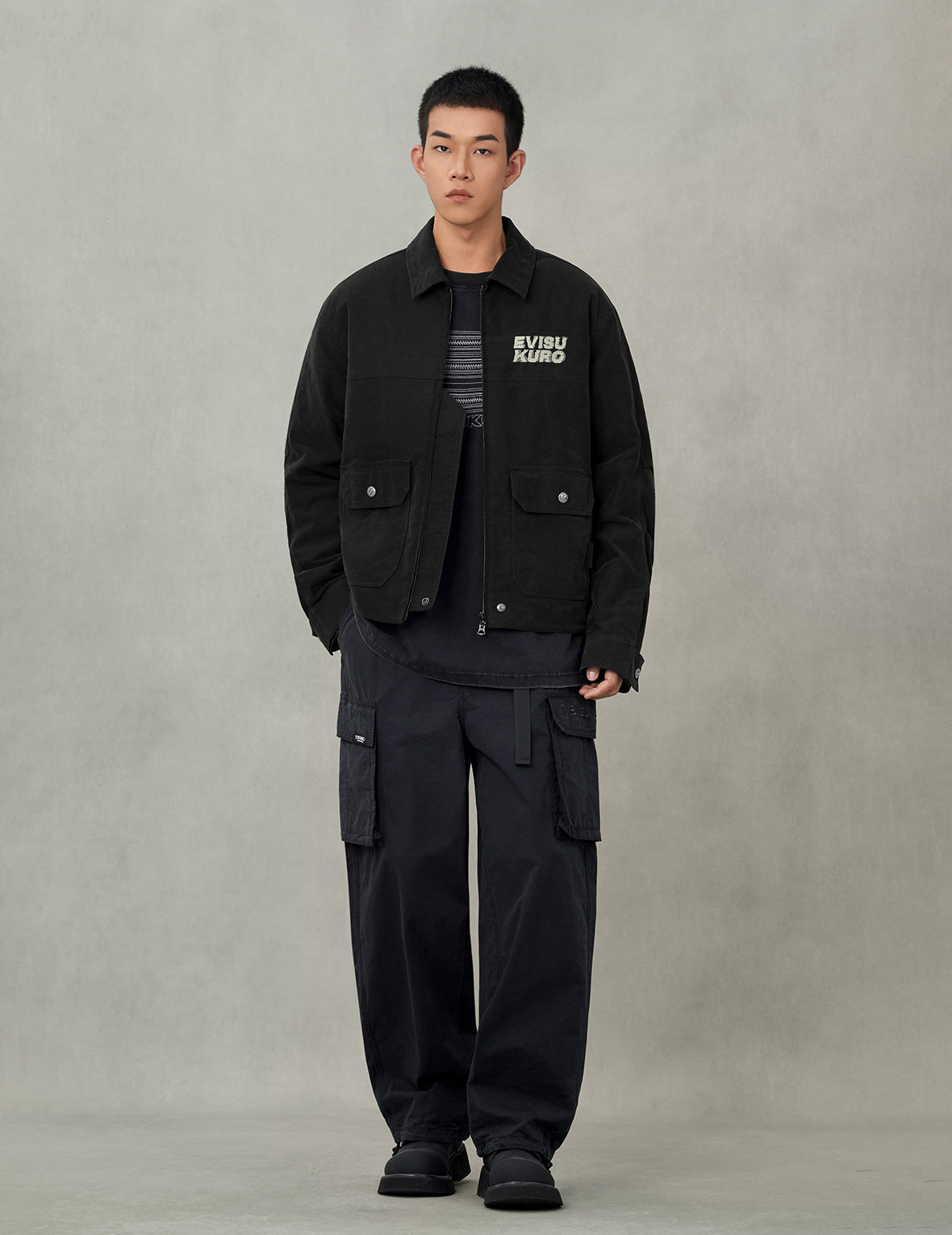 Logo Embroidery Relax Fit Padded Work Jacket