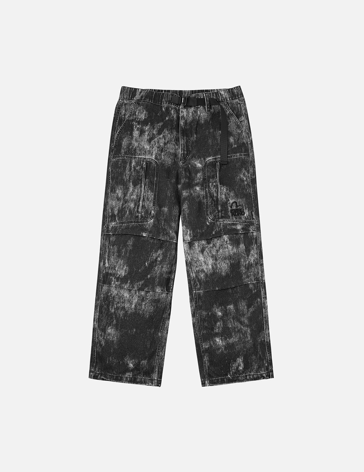Allover Hand-painted Pattern Print Regular Fit Pants