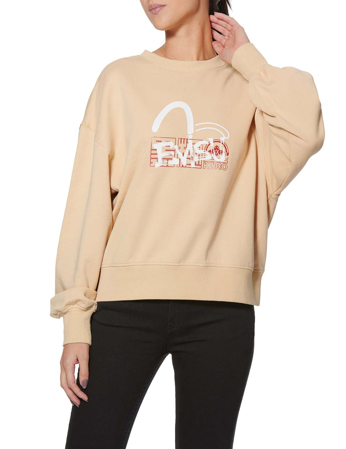 水波紋家花印花衛衣