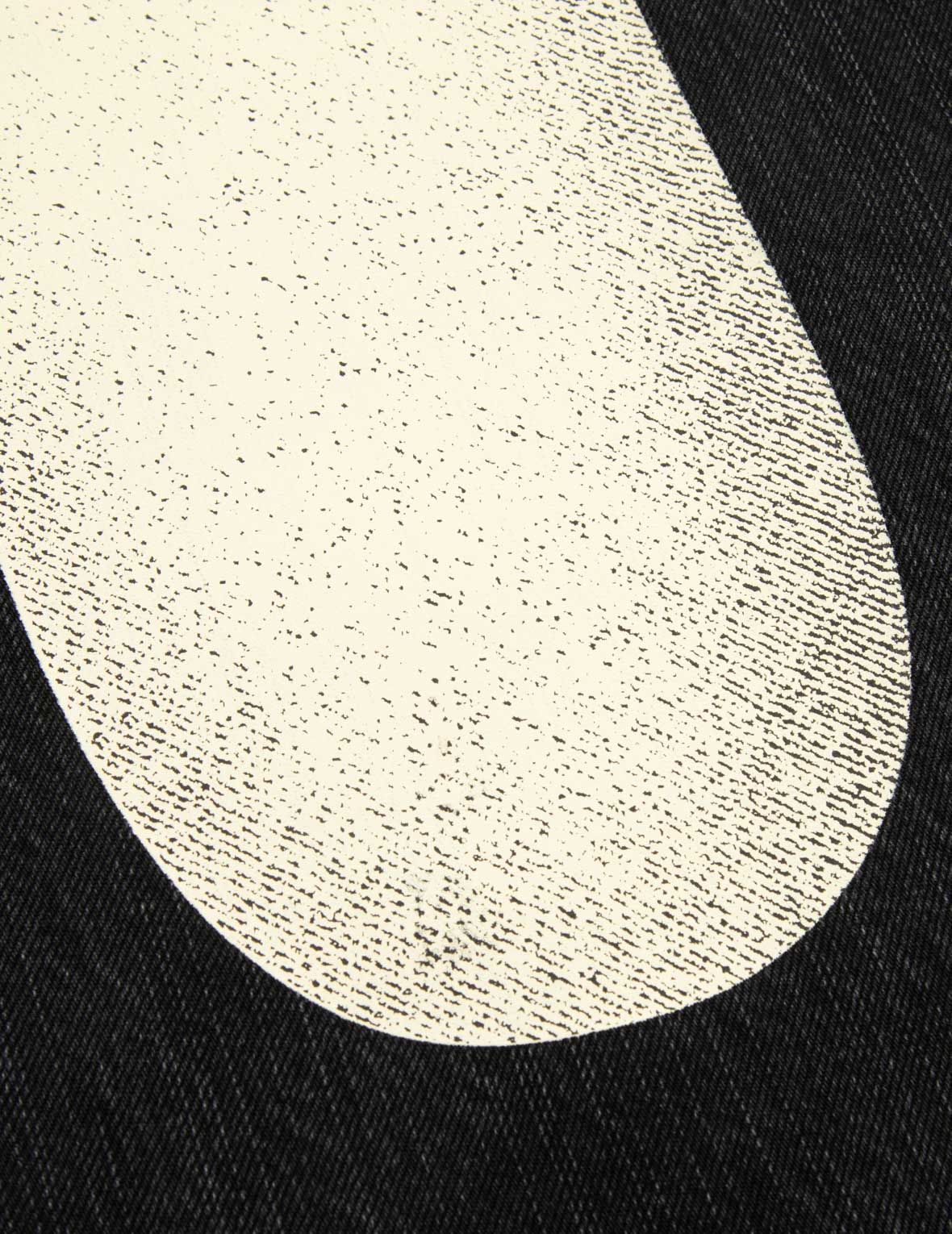 大M印花闊腳牛仔褲 #2000