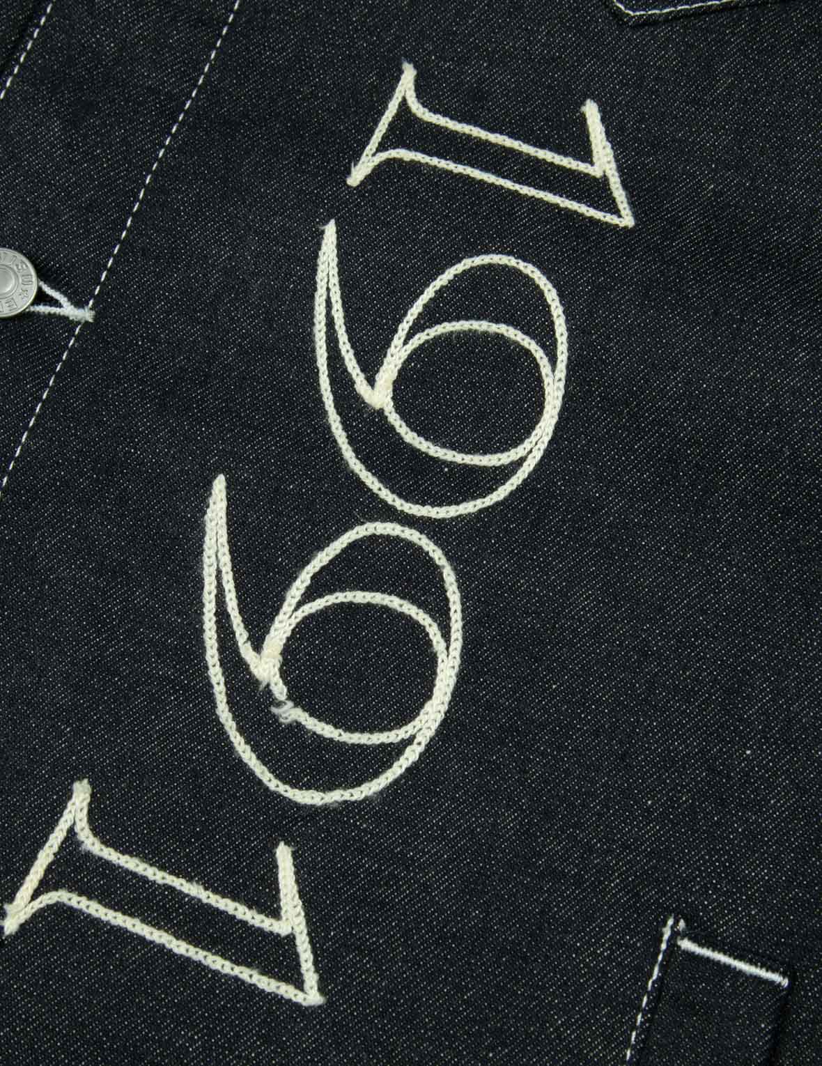 美式西部風刺繡寬版休閒牛仔外套