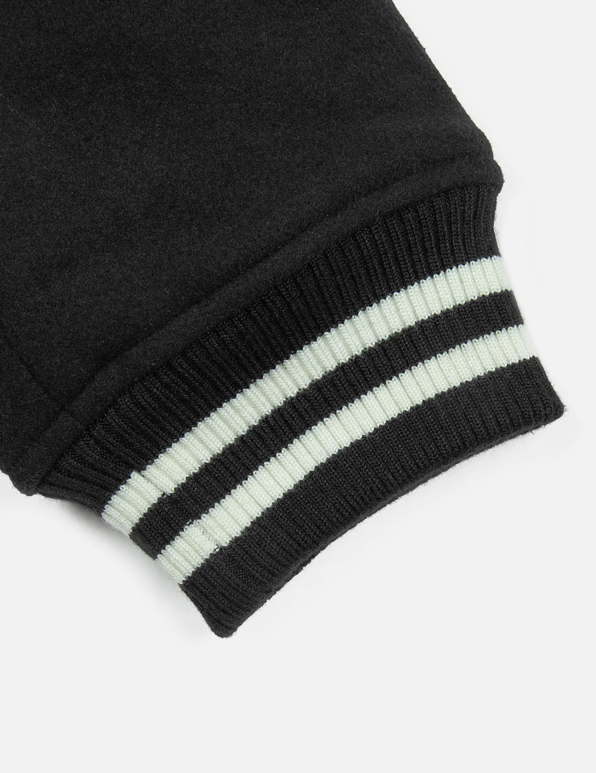 Logo and Seagull Applique Relax Fit Baseball Jacket