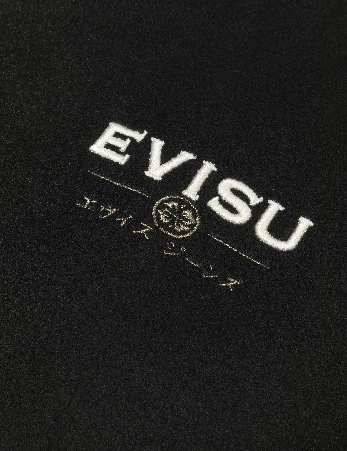 惠比壽與海鷗刺繡寬版休閒夾棉棒球外套