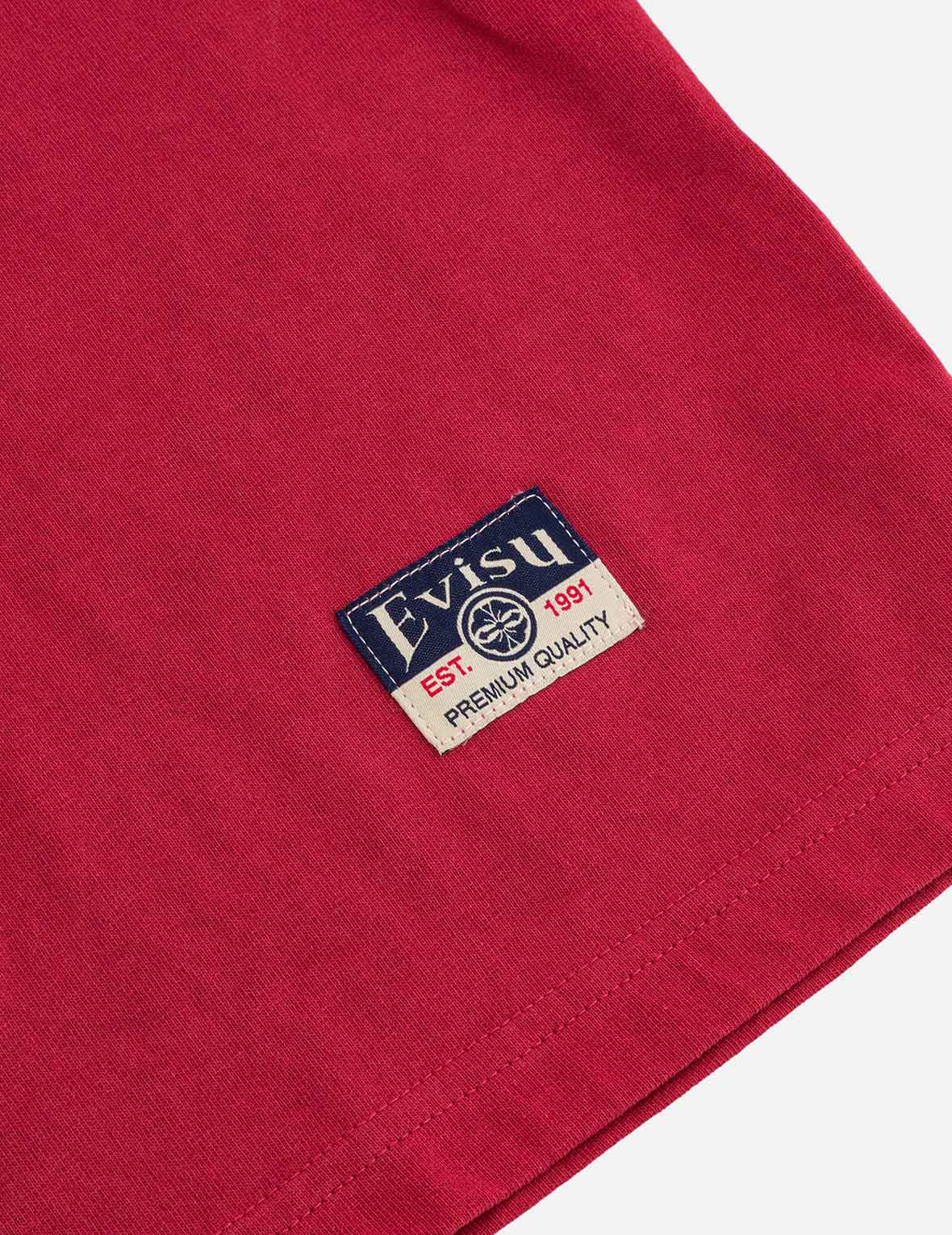 Logo and Ninja Daruma Daicock Print Loose Fit T-shirt