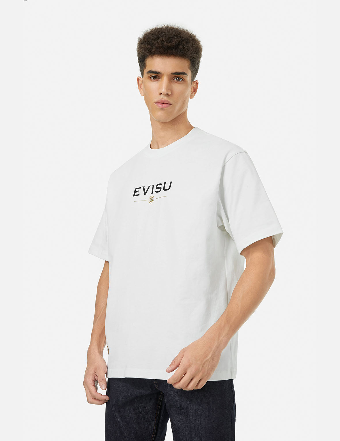 惠比壽印花寬版休閒T恤