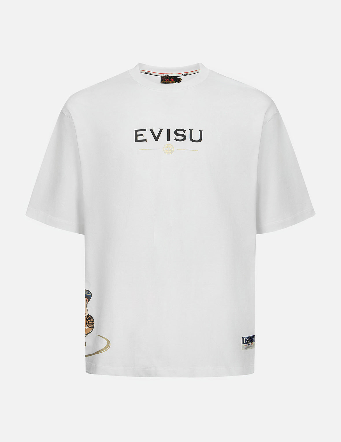 惠比壽印花寬版休閒T恤