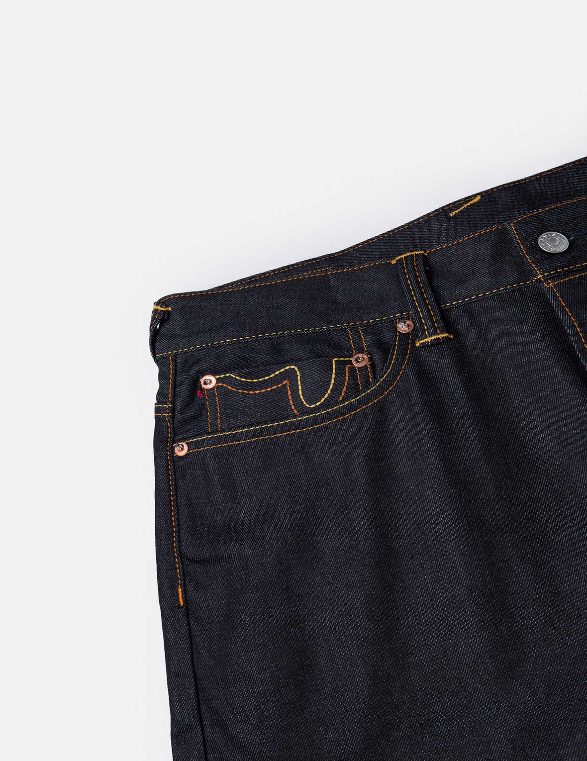 紅色大M印花寬鬆版型牛仔褲 #2038