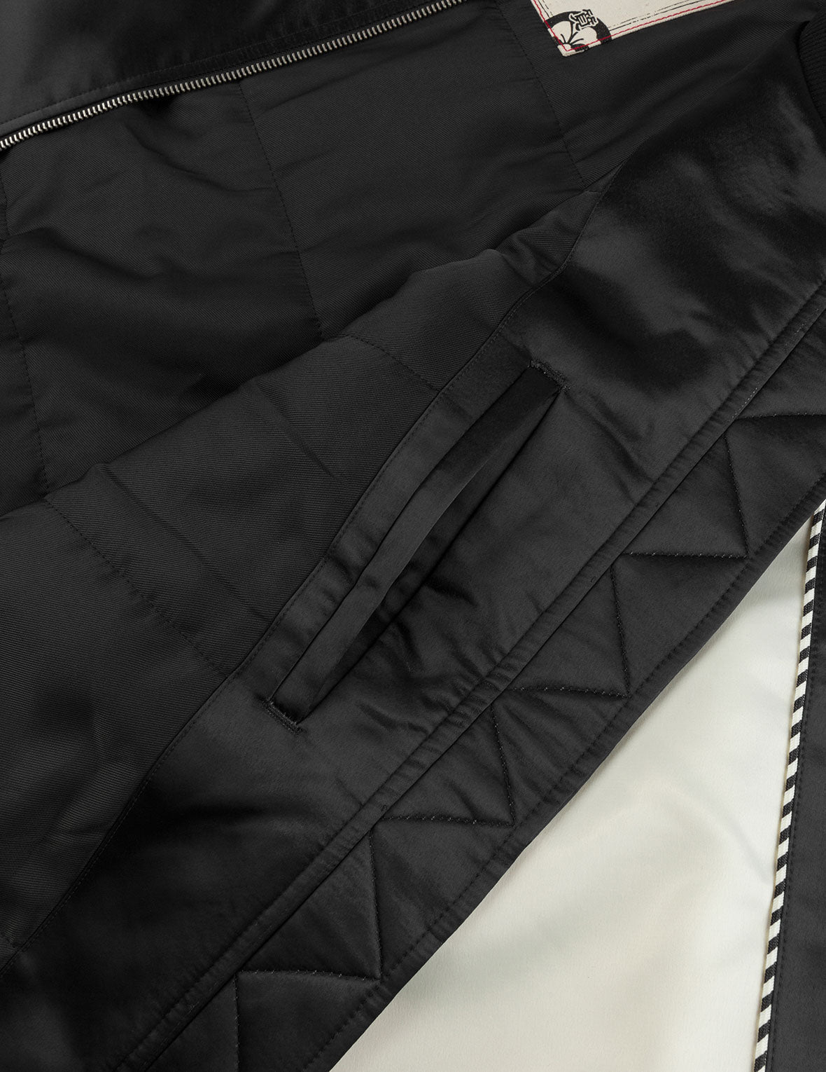 Crane Embroidery Regular Fit Souvenior Jacket