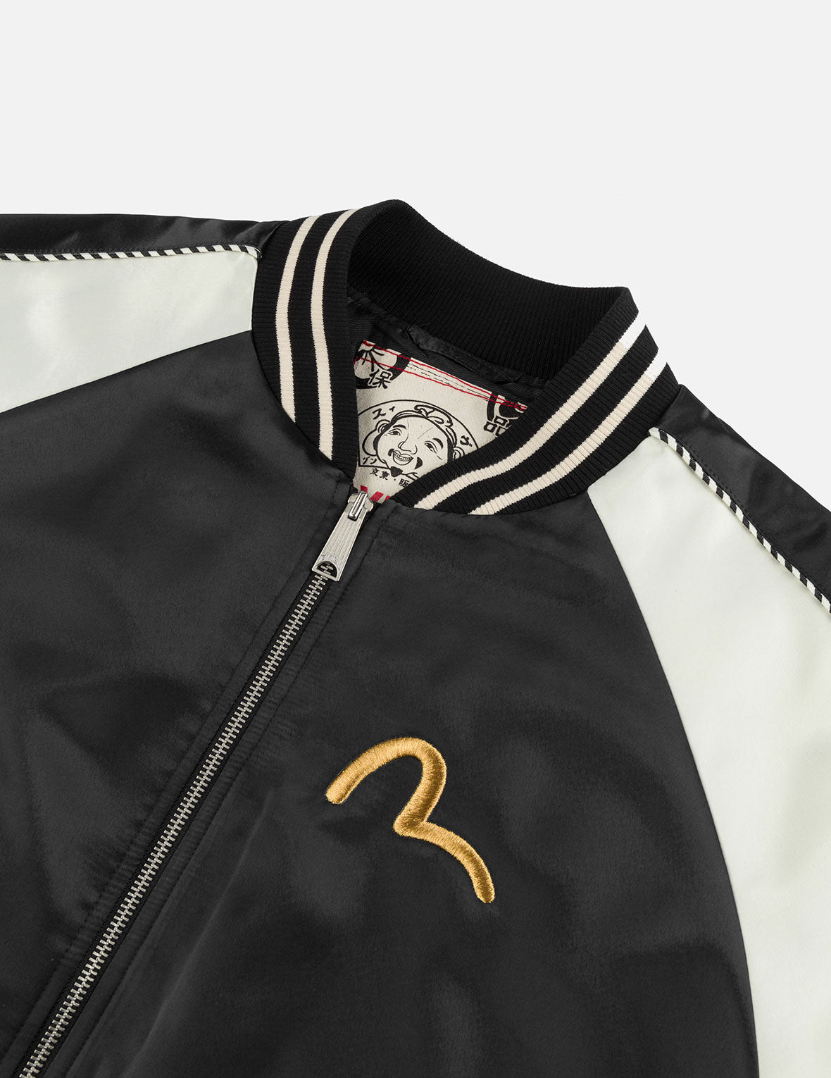 Crane Embroidery Regular Fit Souvenior Jacket