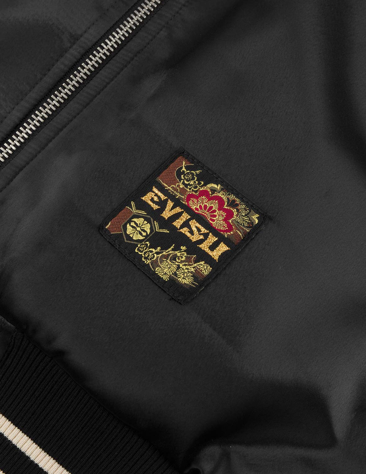Crane Embroidery Regular Fit Souvenior Jacket