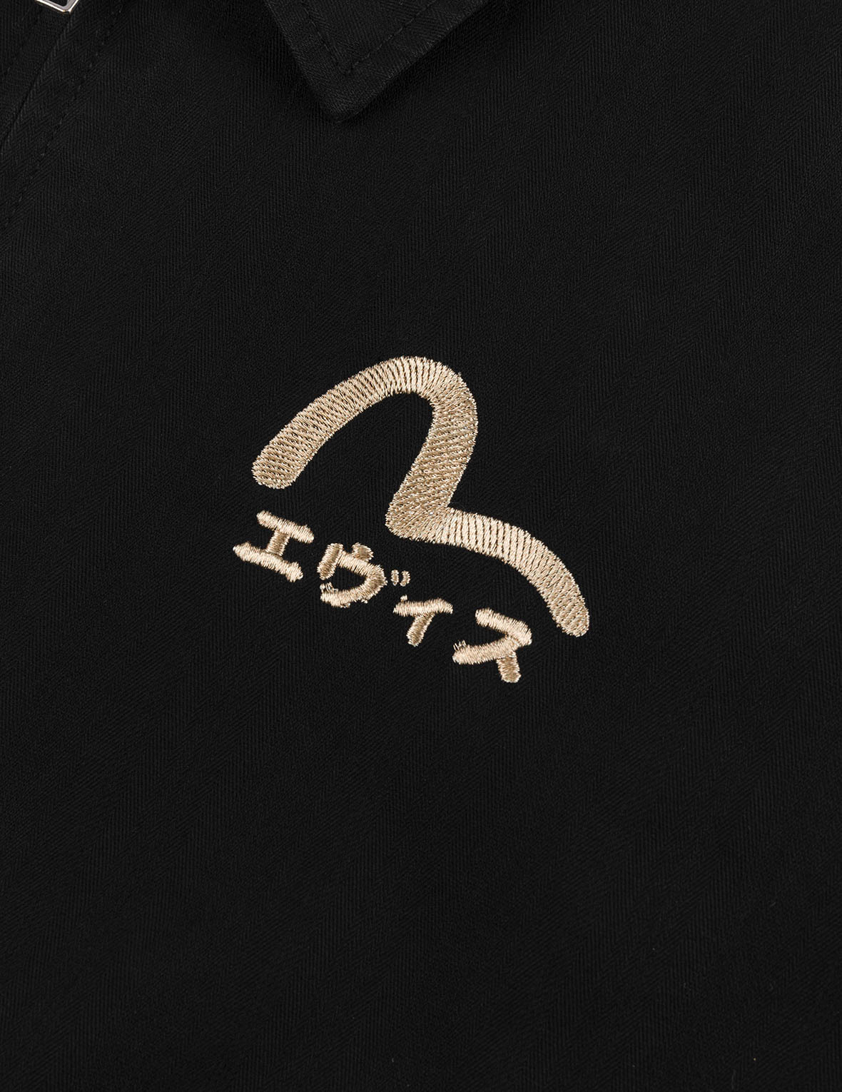 佛頭舞獅和山脈刺繡常規版型工裝外套