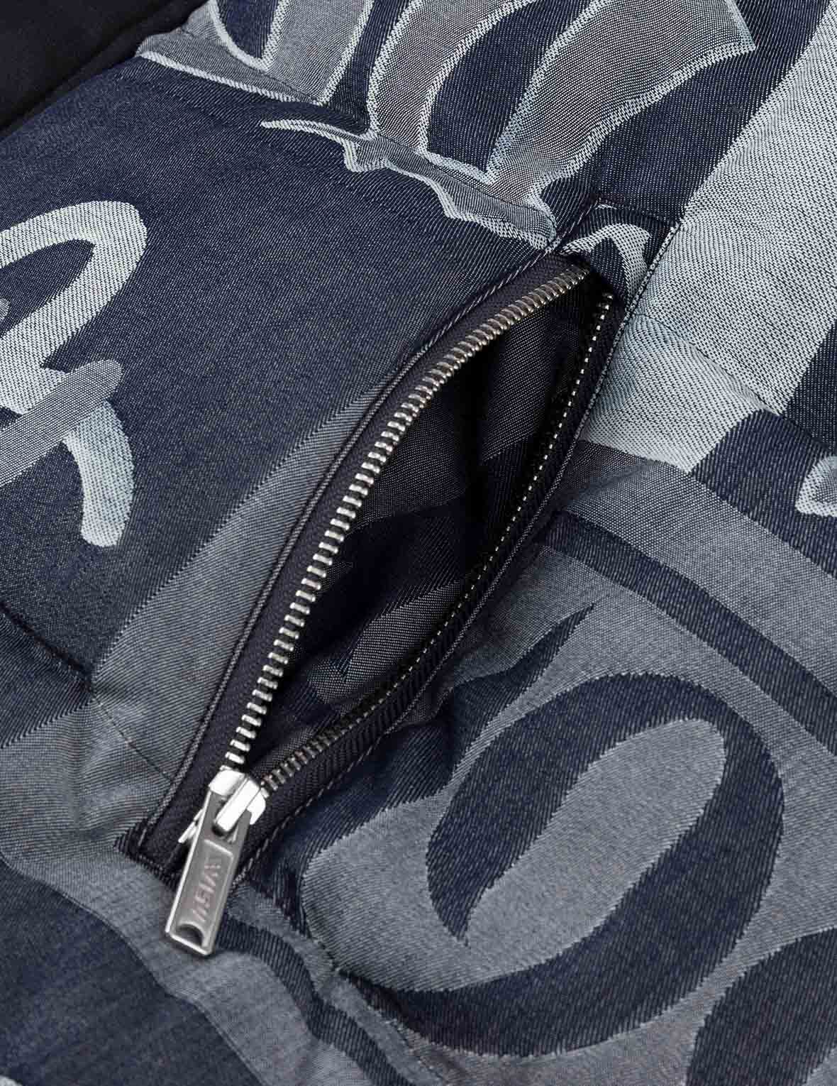 Allover Henohenomohe Godhead Jacquard Regular Fit Down Jacket