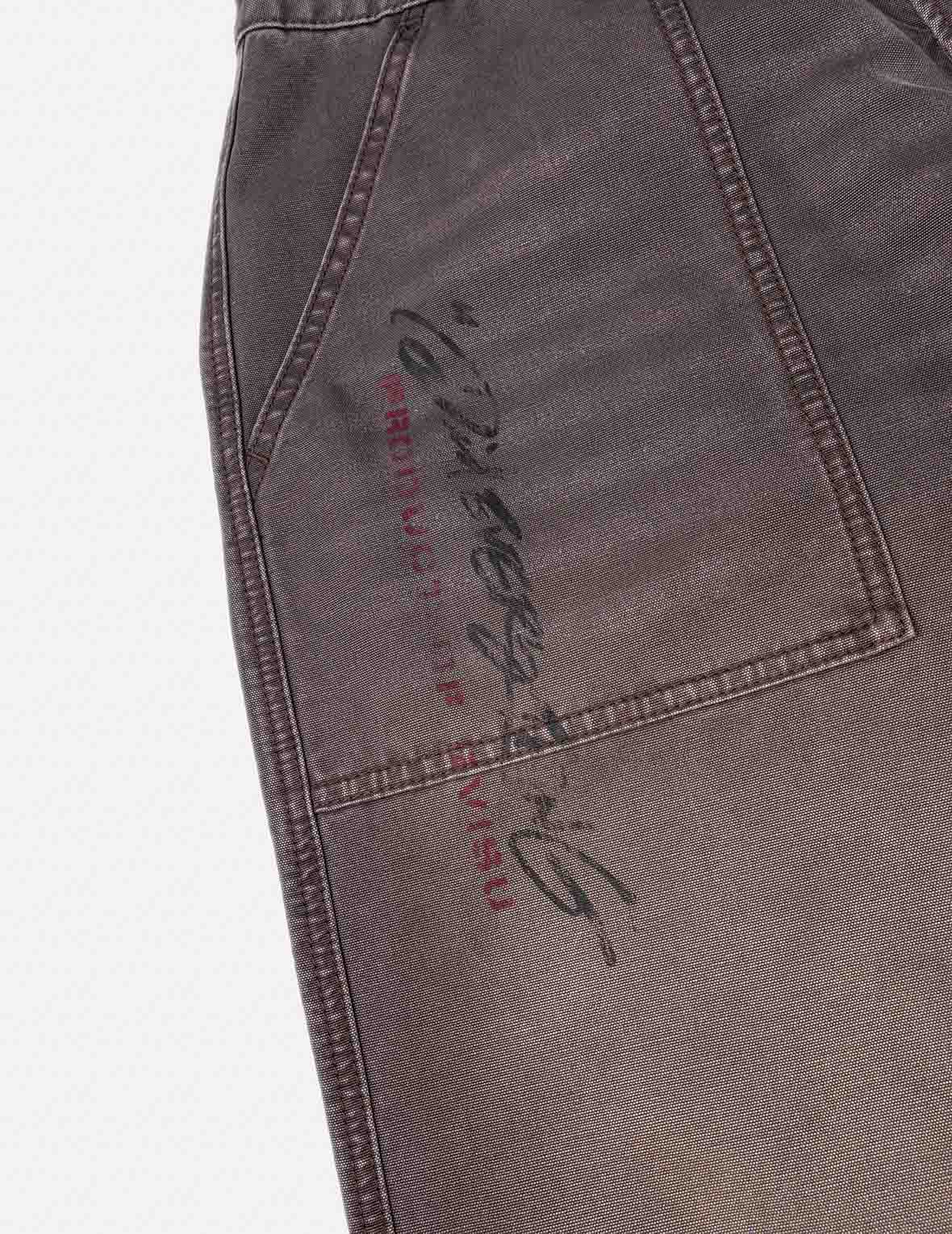 Multi Logos Print Balloon Fit Washed Woven Pants