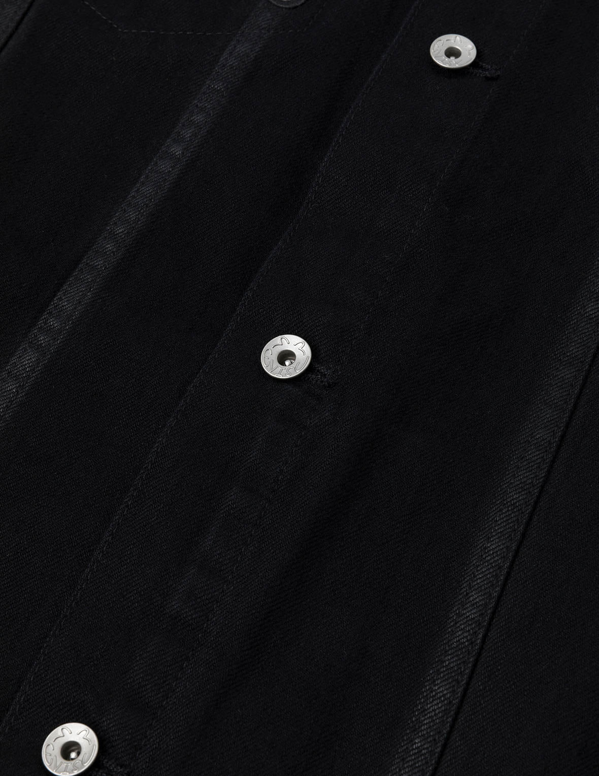 家花和海鷗貼布常規版型牛仔外套襯衣