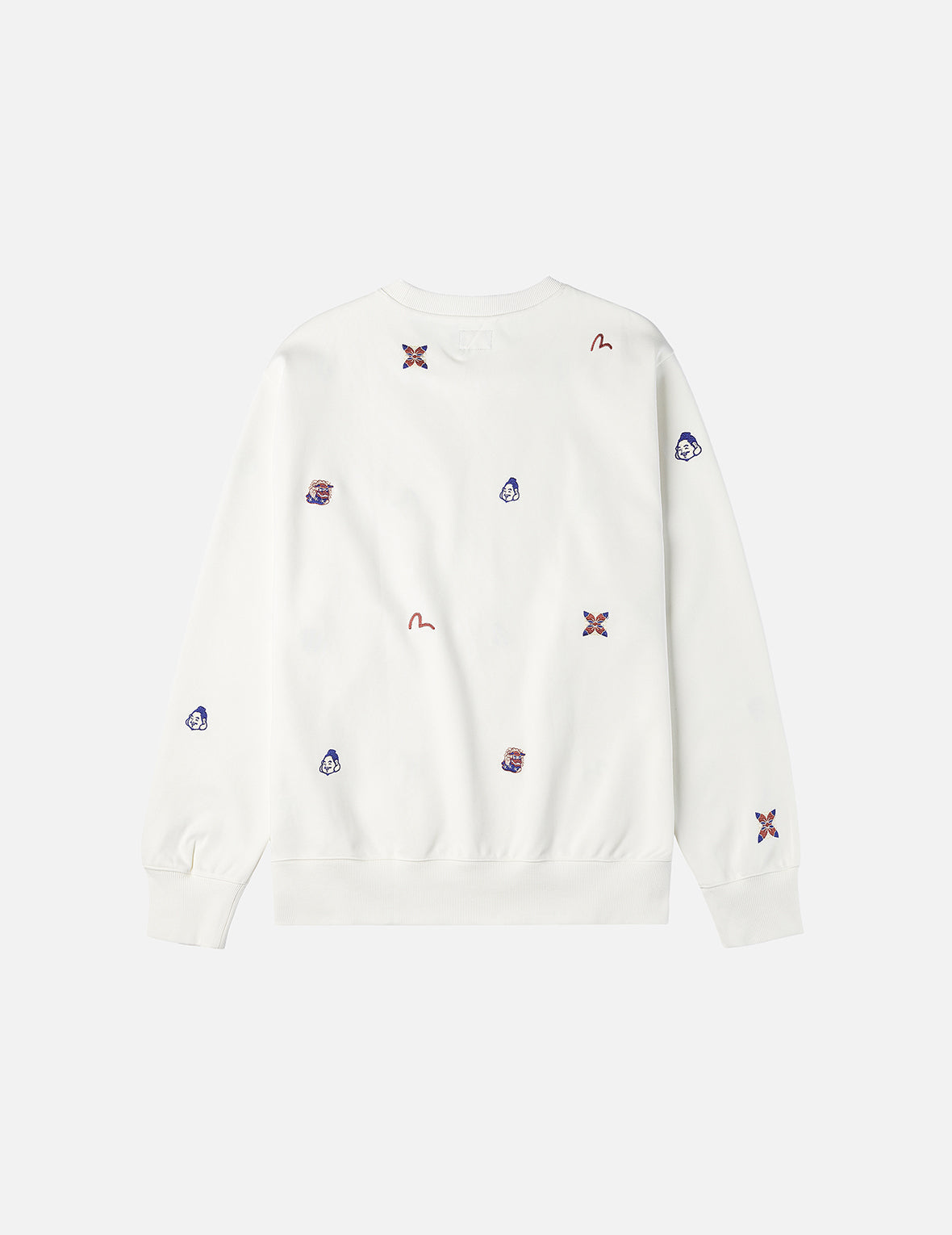 Allover Multi Logos Embroidery Relax Fit Sweatshirt