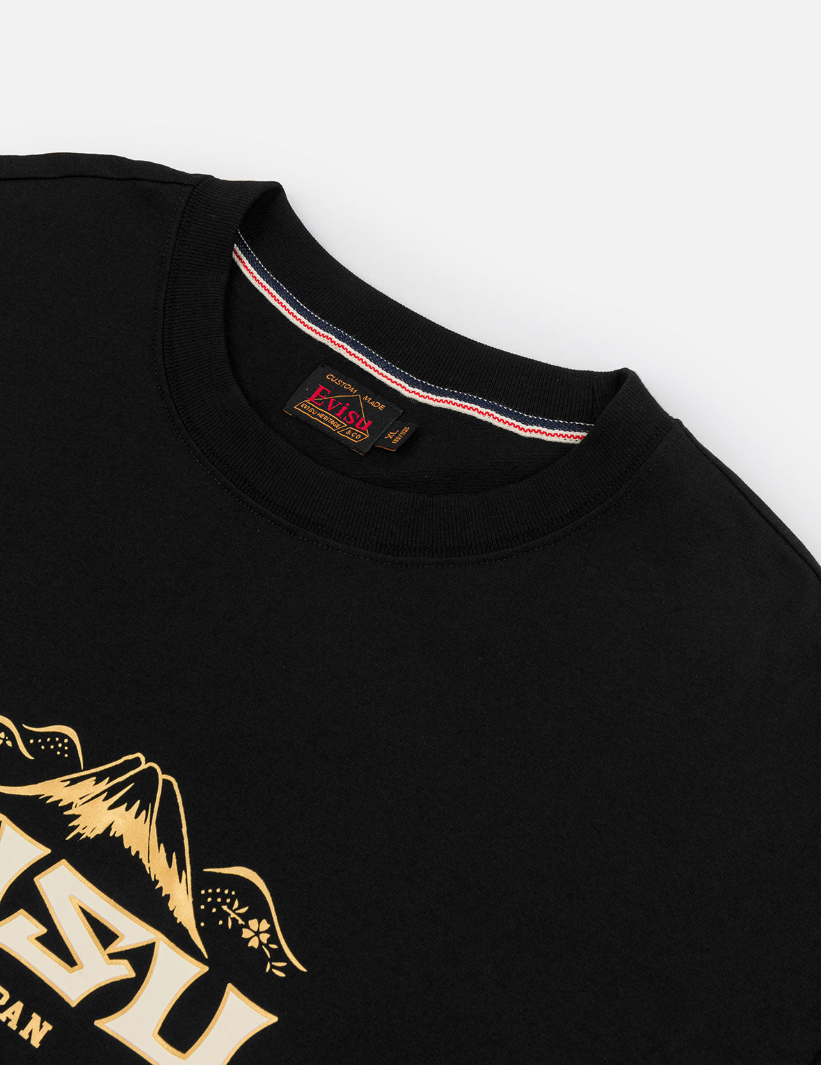 Logo and Crane Soaring Daicock Print Relax Fit T-shirt