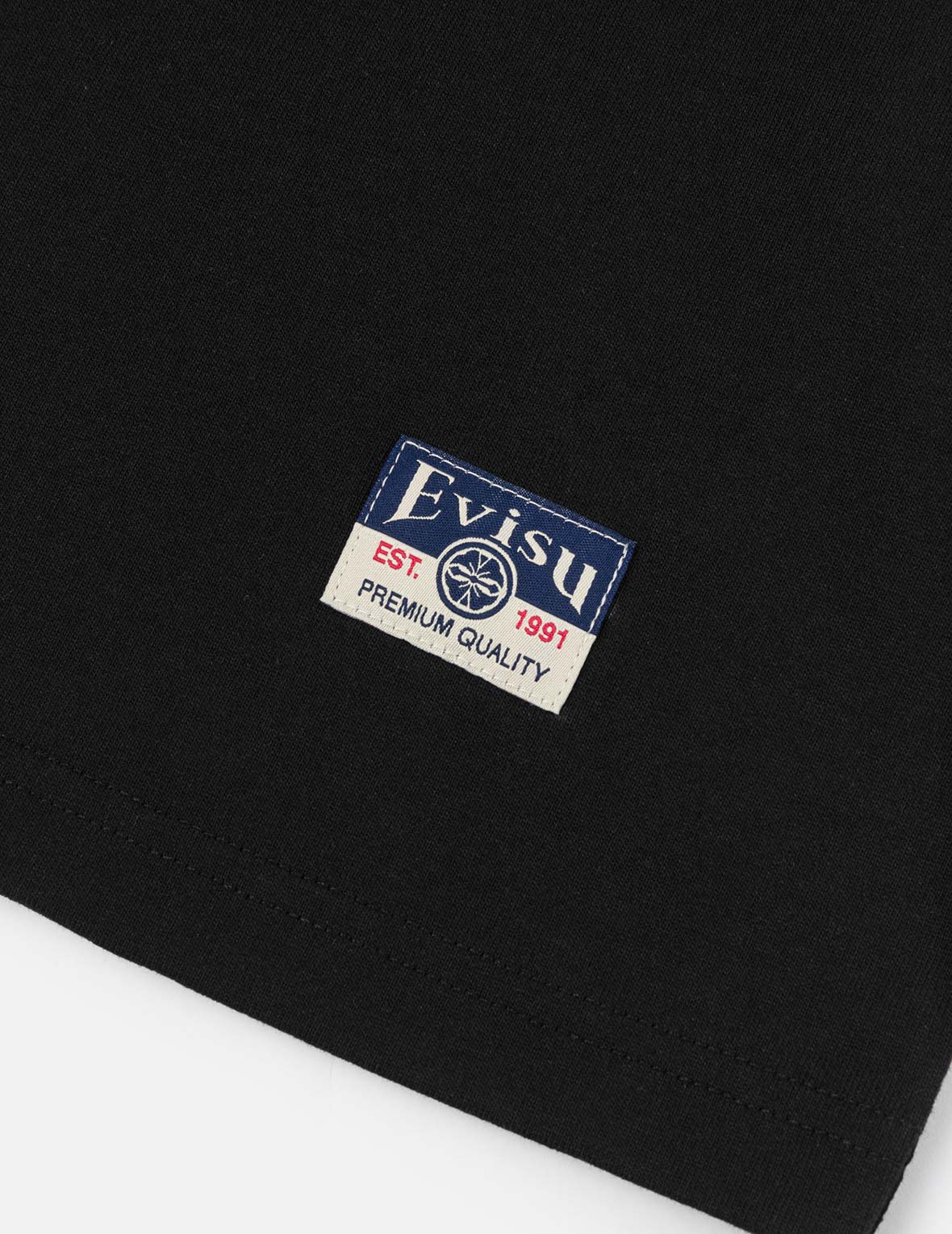 Multi-pocket Color Blocking Sashiko Loose Fit T-shirt