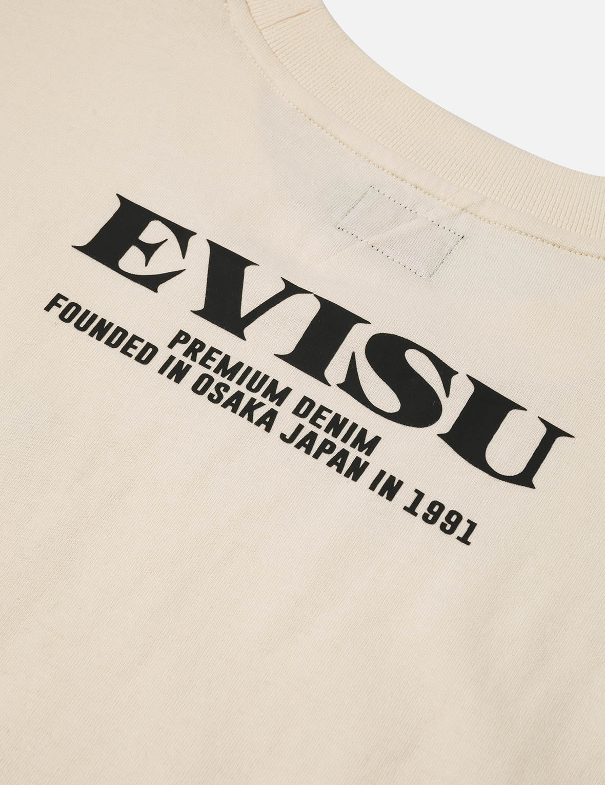 織錦口袋與海鷗燙金印花寬版T恤