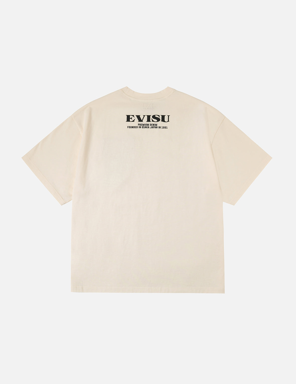 織錦口袋與海鷗燙金印花寬版T恤