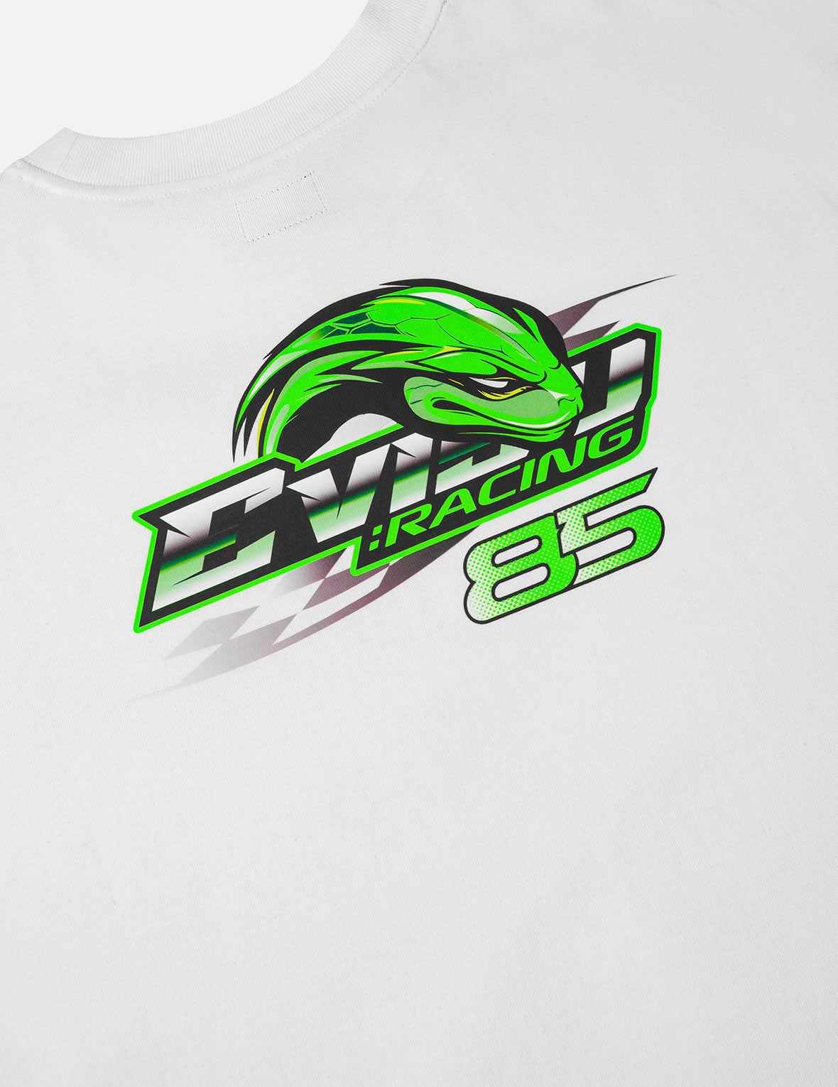 竹葉青蛇影3.0 印花T恤 - 白色